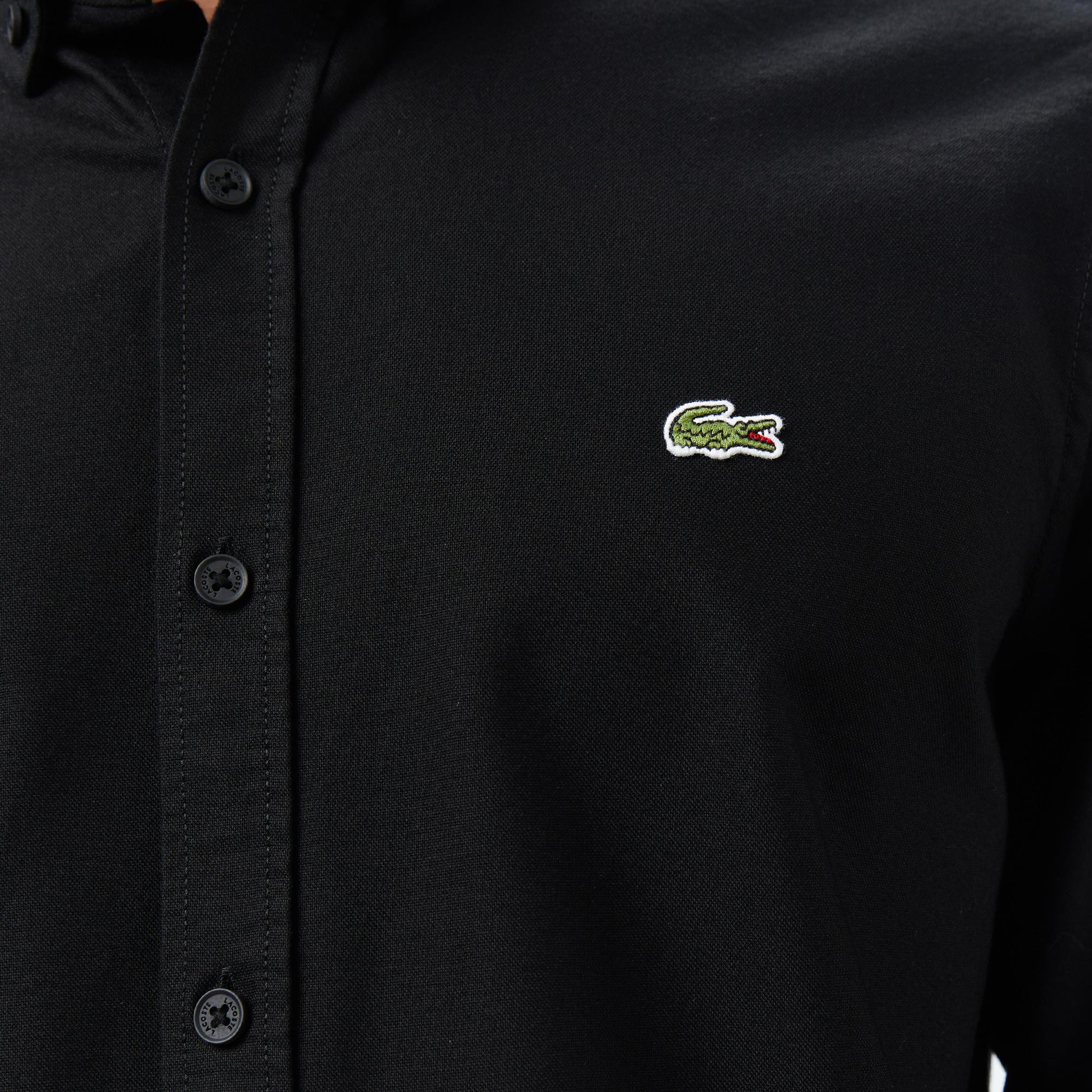 Lacoste Erkek Slim Fit Siyah Gömlek