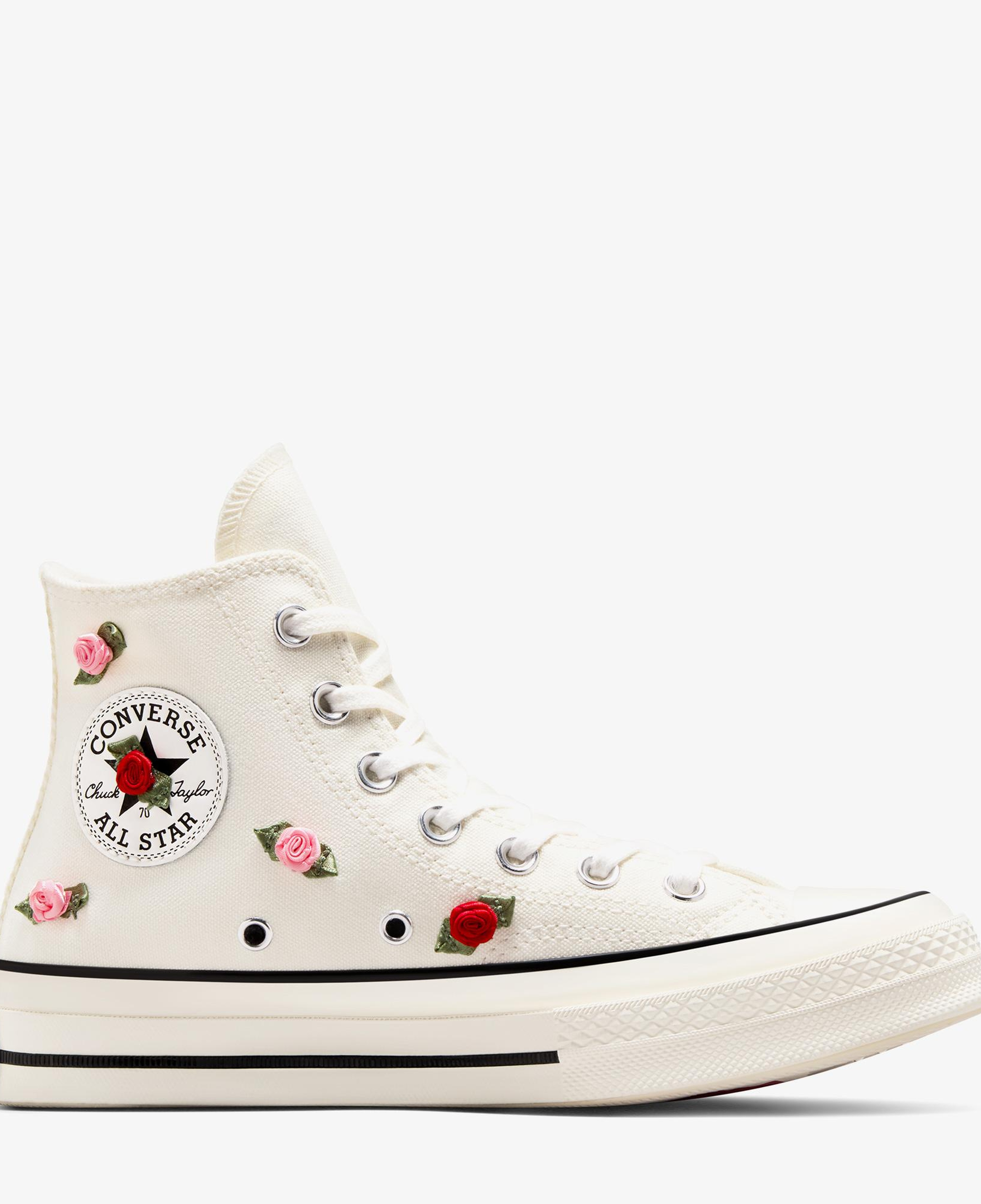 Converse Chuck 70 Roses Unisex Krem Sneaker