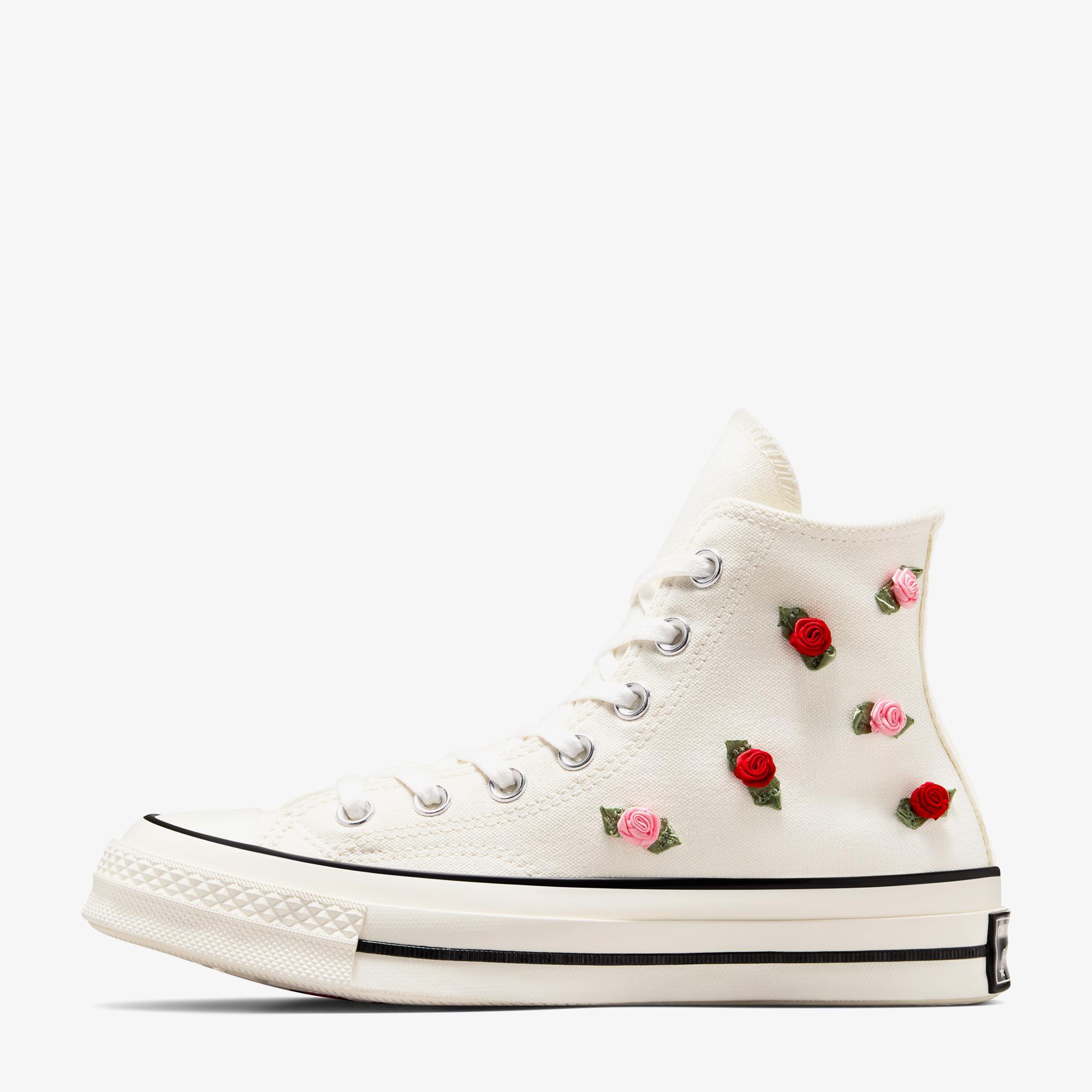 Converse Chuck 70 Roses Unisex Krem Sneaker