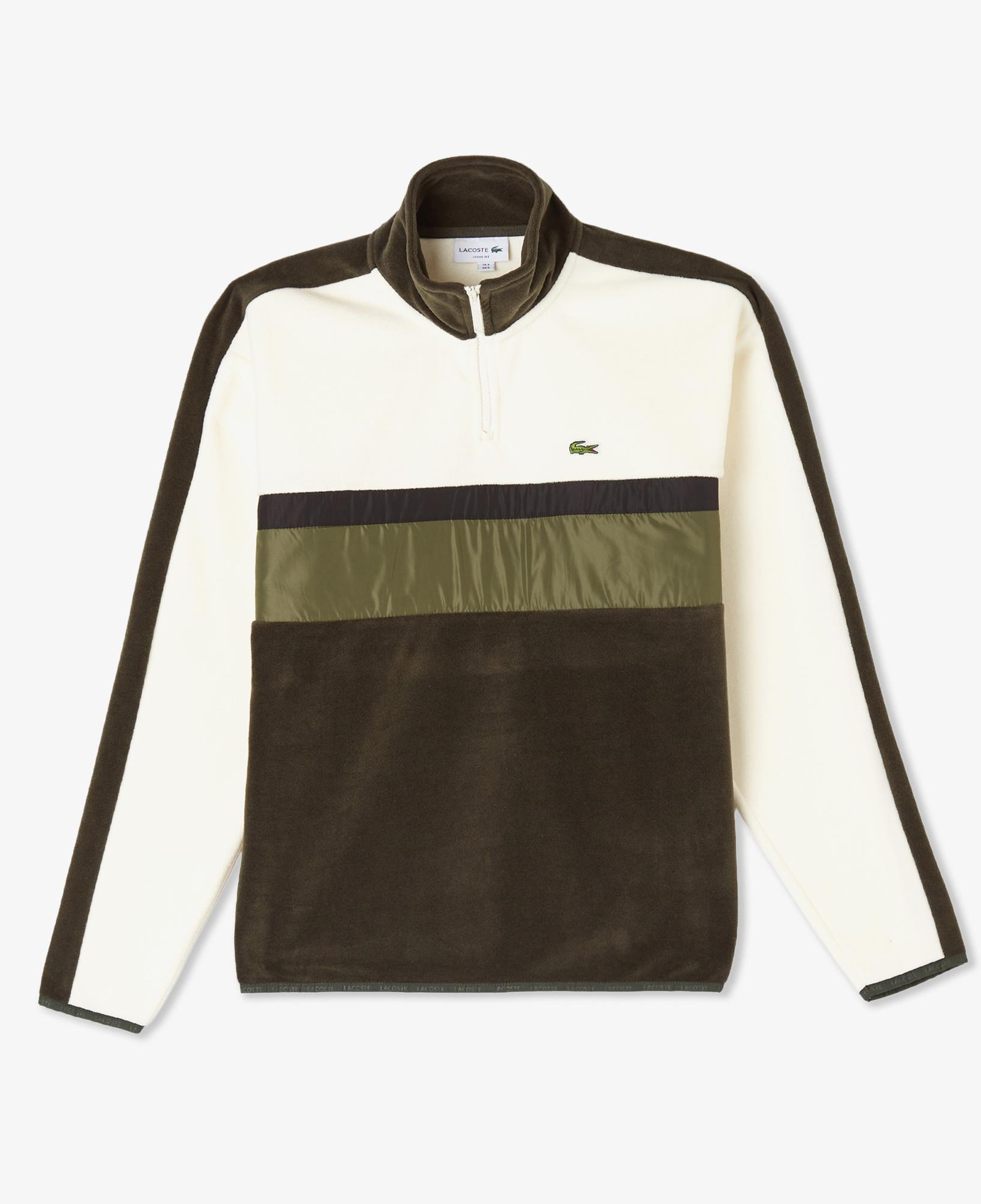 Lacoste Erkek Loose Fit Renk Bloklu Haki Sweatshirt