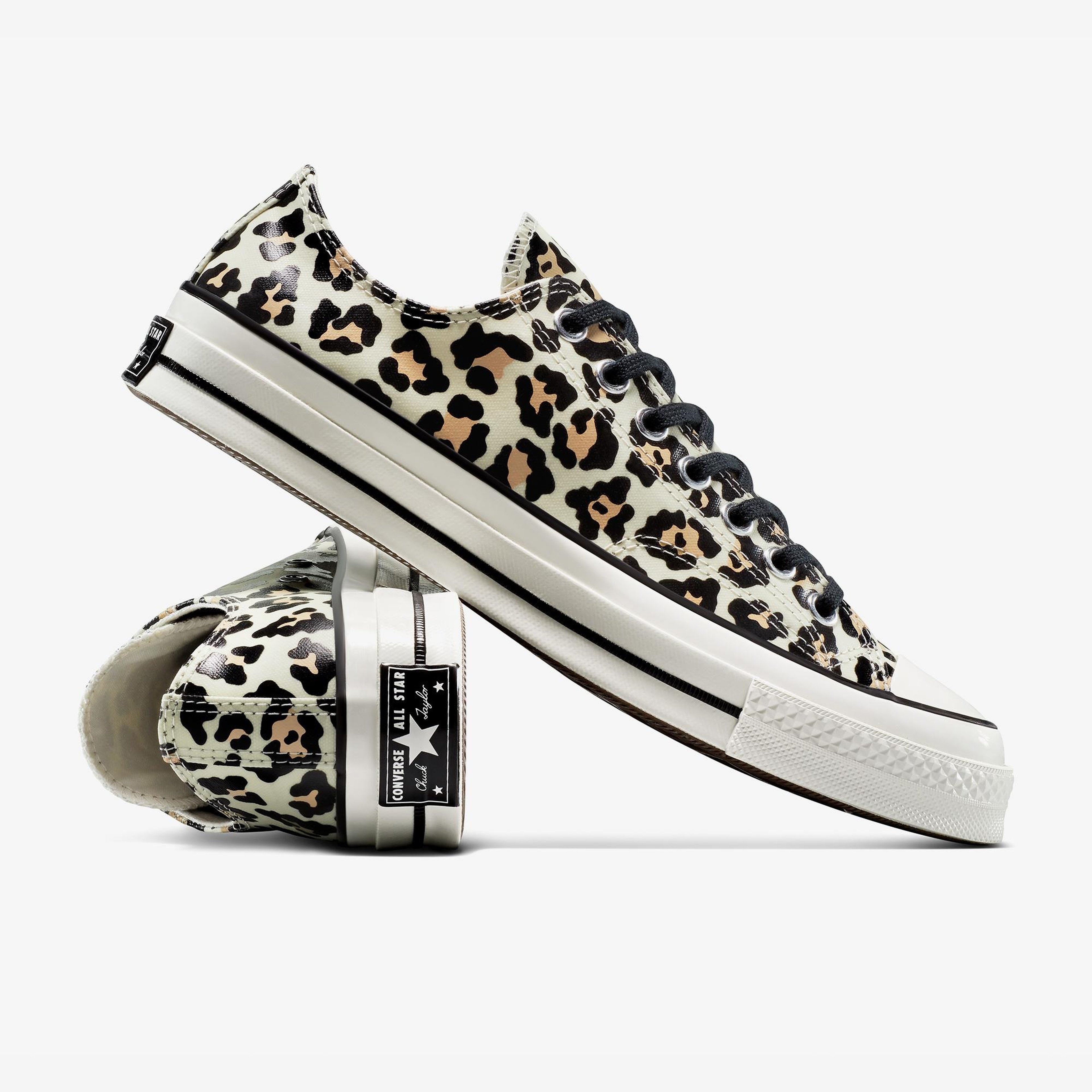 Converse Chuck 70 Glow In The Dark Leopard Print Unisex Krem Sneaker