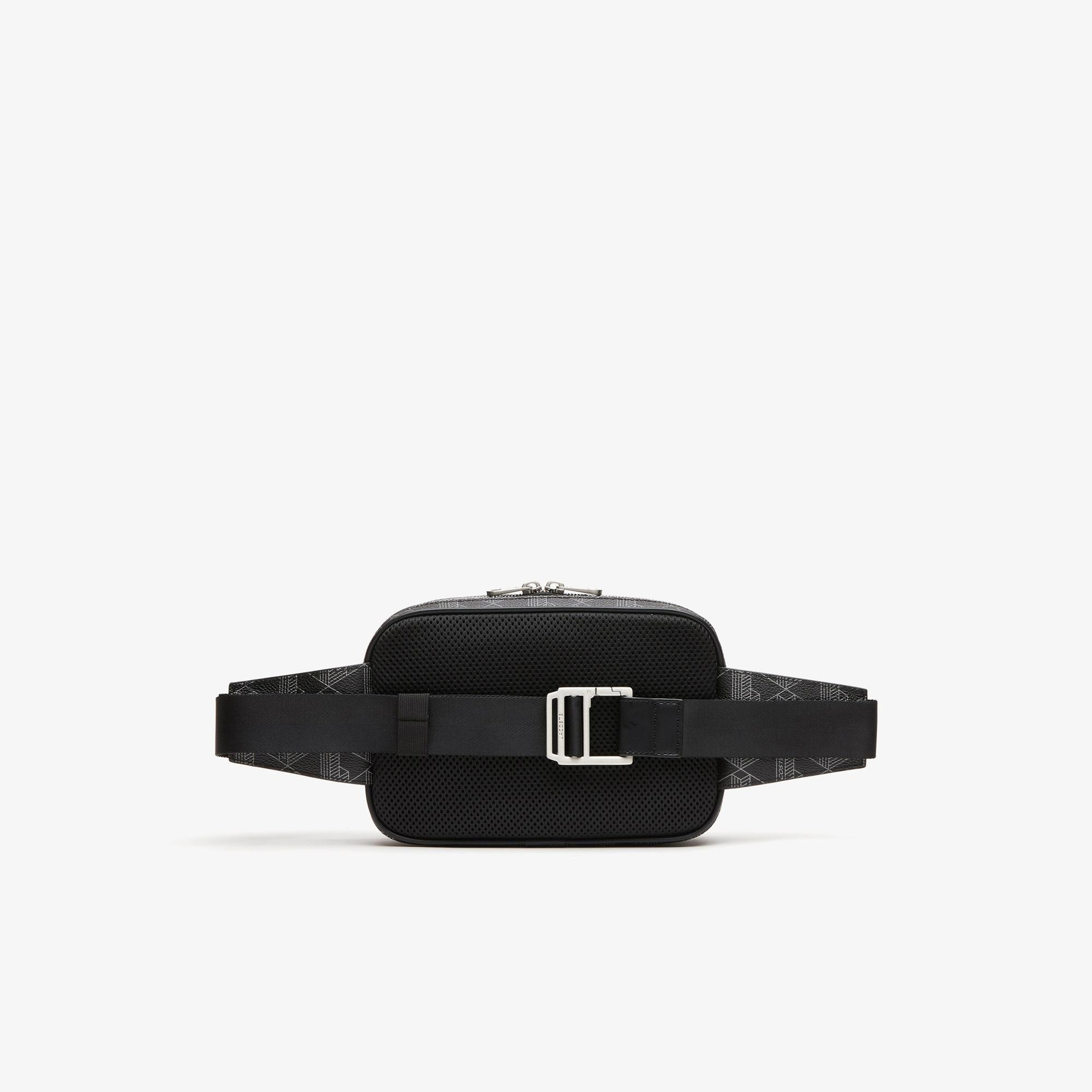 Lacoste The Blend Erkek Monogram Siyah Bel Çantası