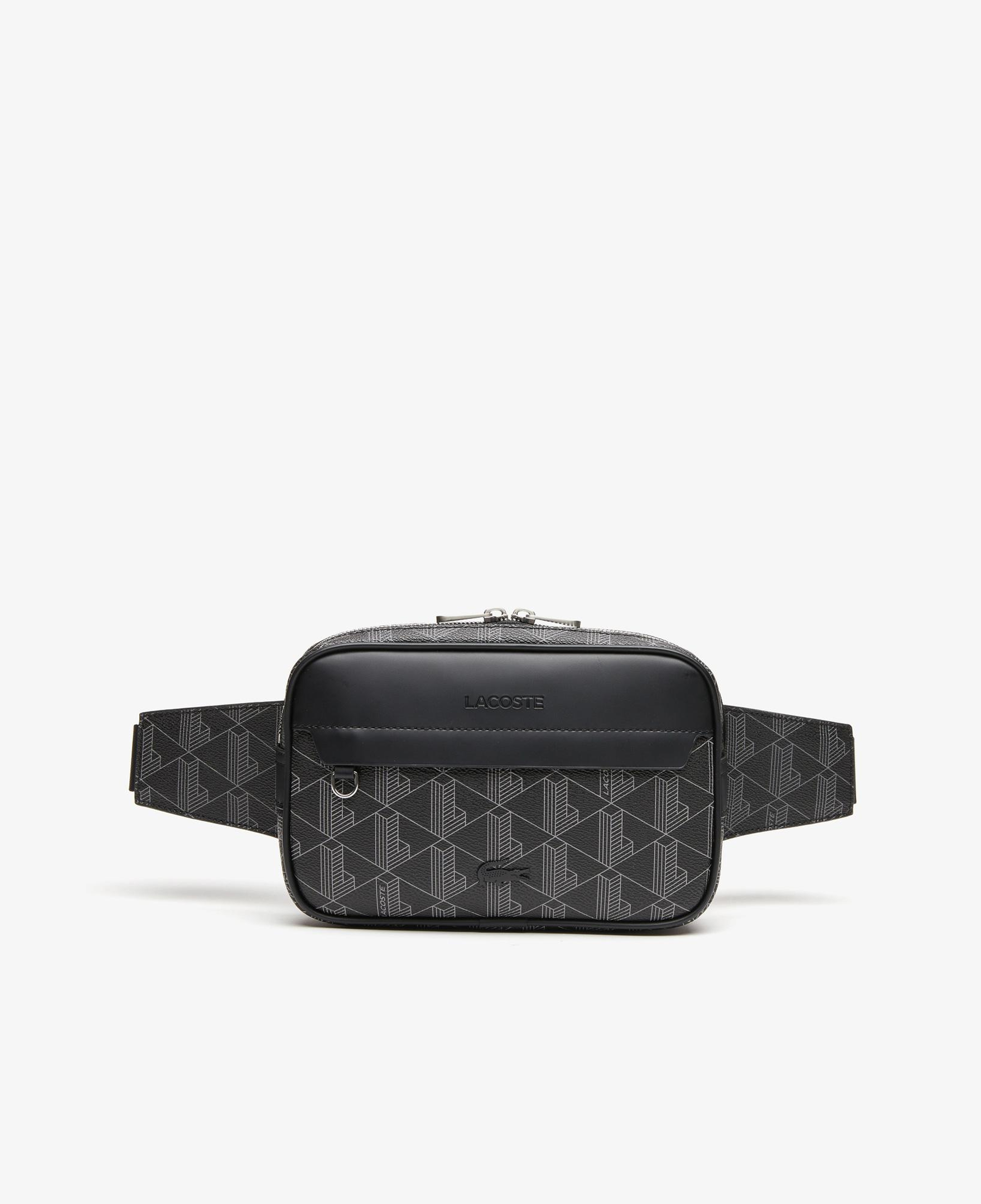 Lacoste The Blend Erkek Monogram Siyah Bel Çantası