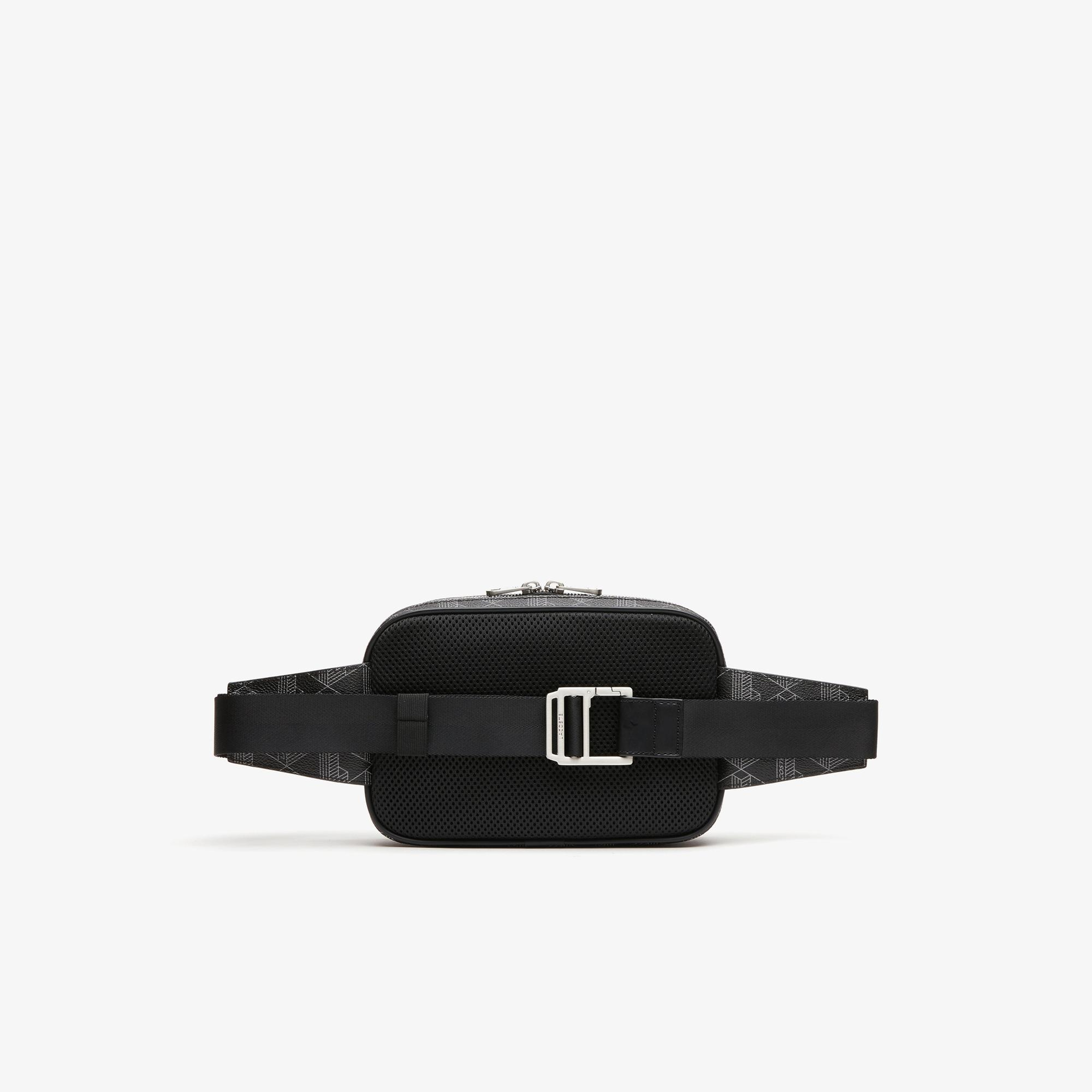 Lacoste The Blend Erkek Monogram Siyah Bel Çantası