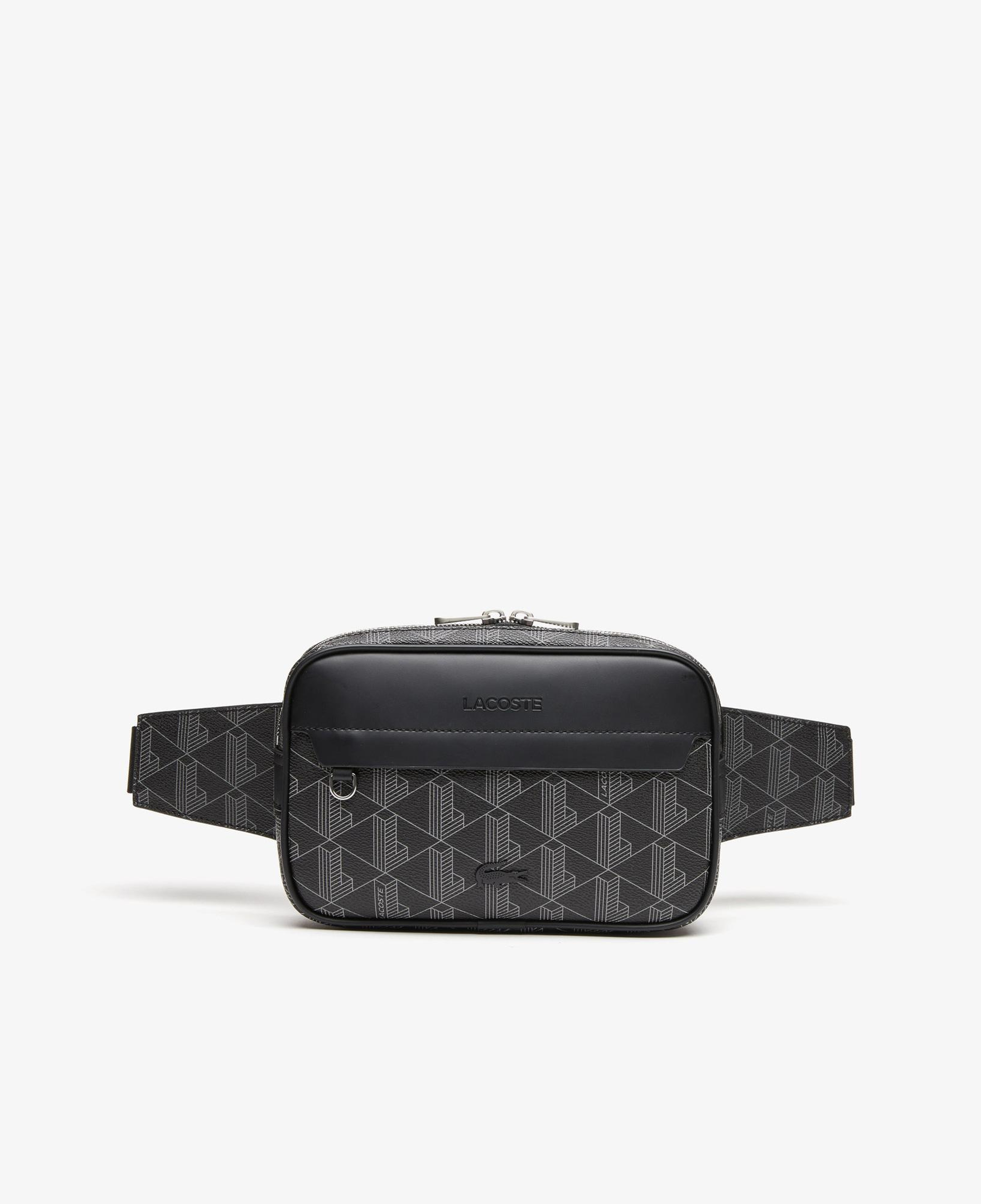 Lacoste The Blend Erkek Monogram Siyah Bel Çantası