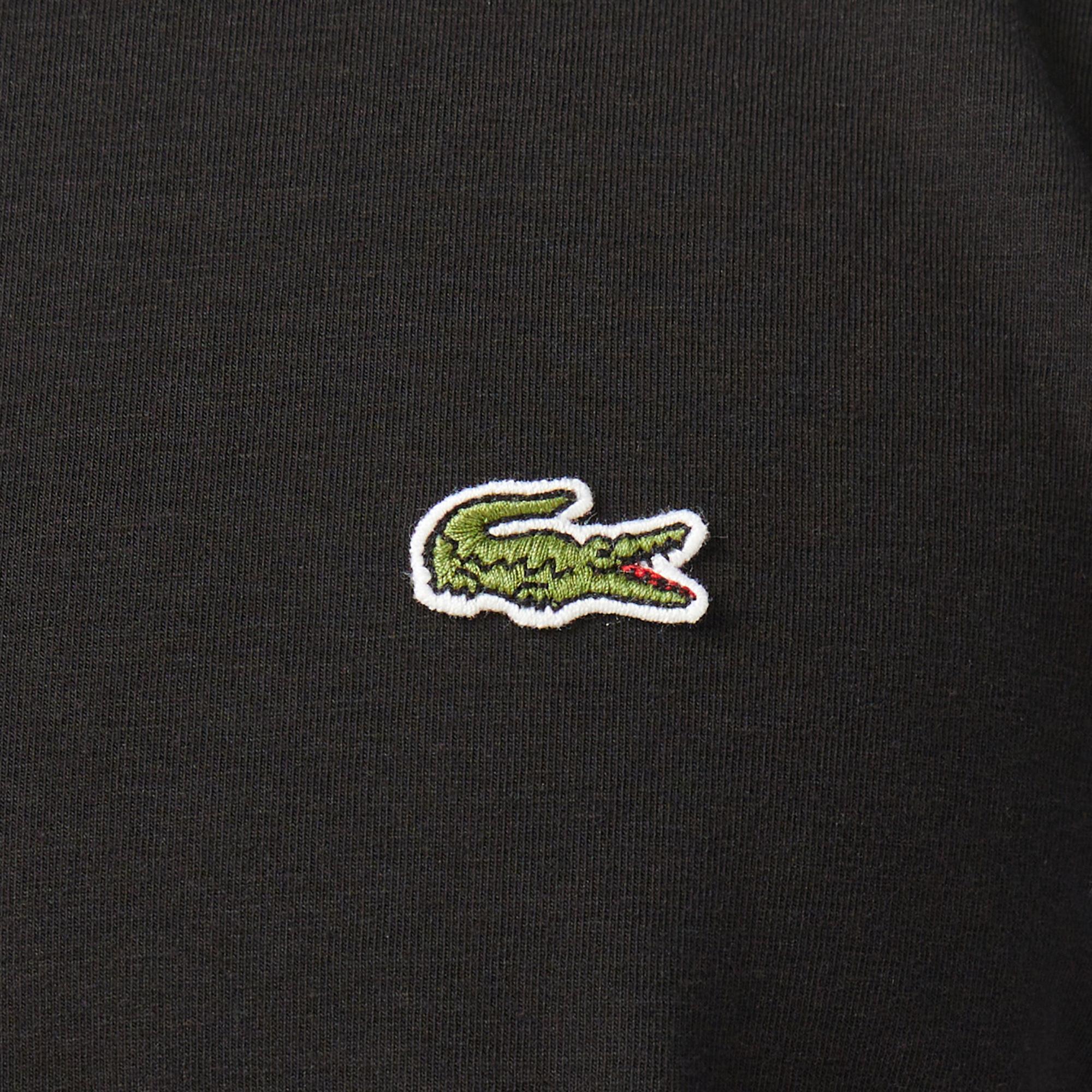 Lacoste Erkek Regular Fit Uzun Kollu Bisiklet Yaka Siyah T-Shirt