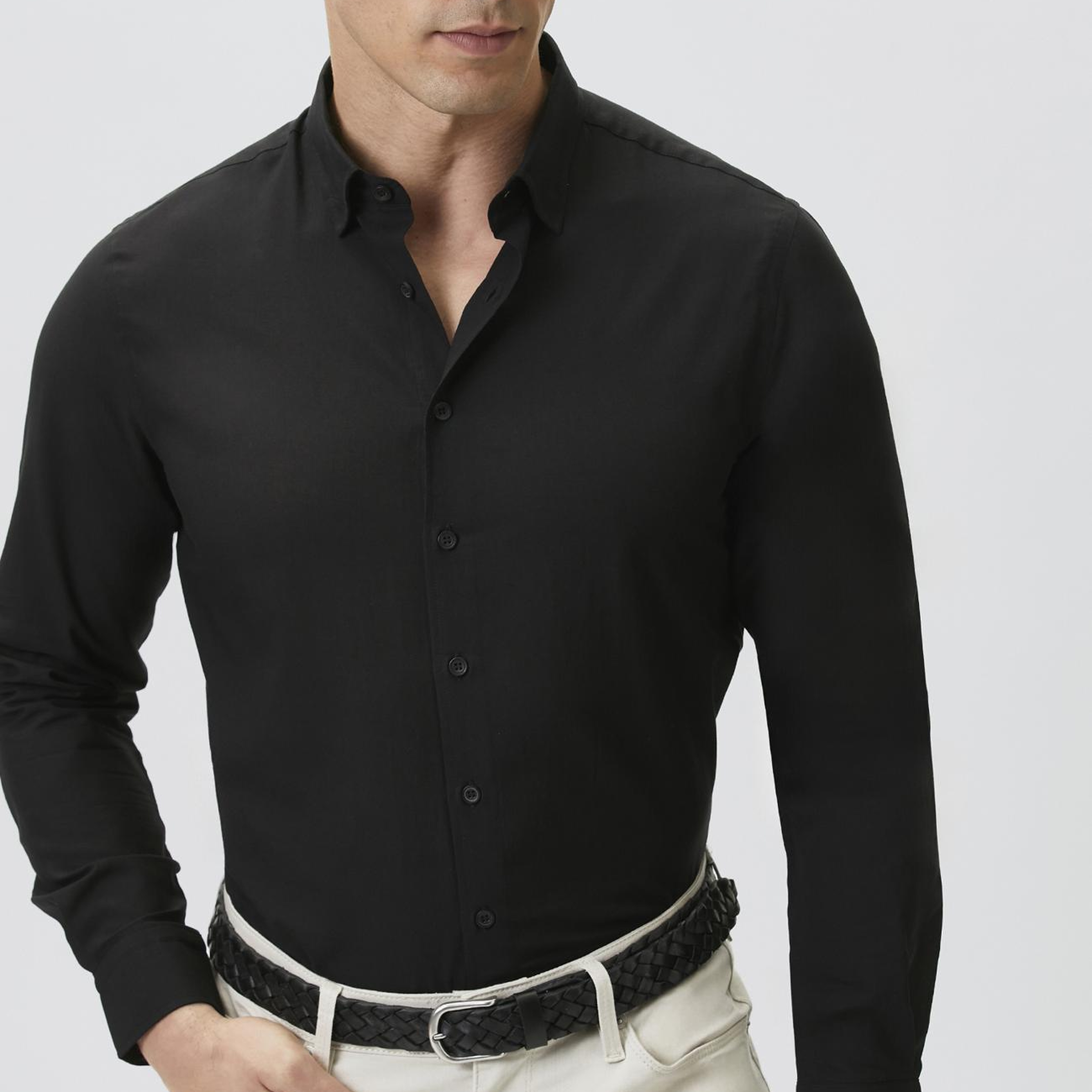 Network Erkek Siyah Gömlek