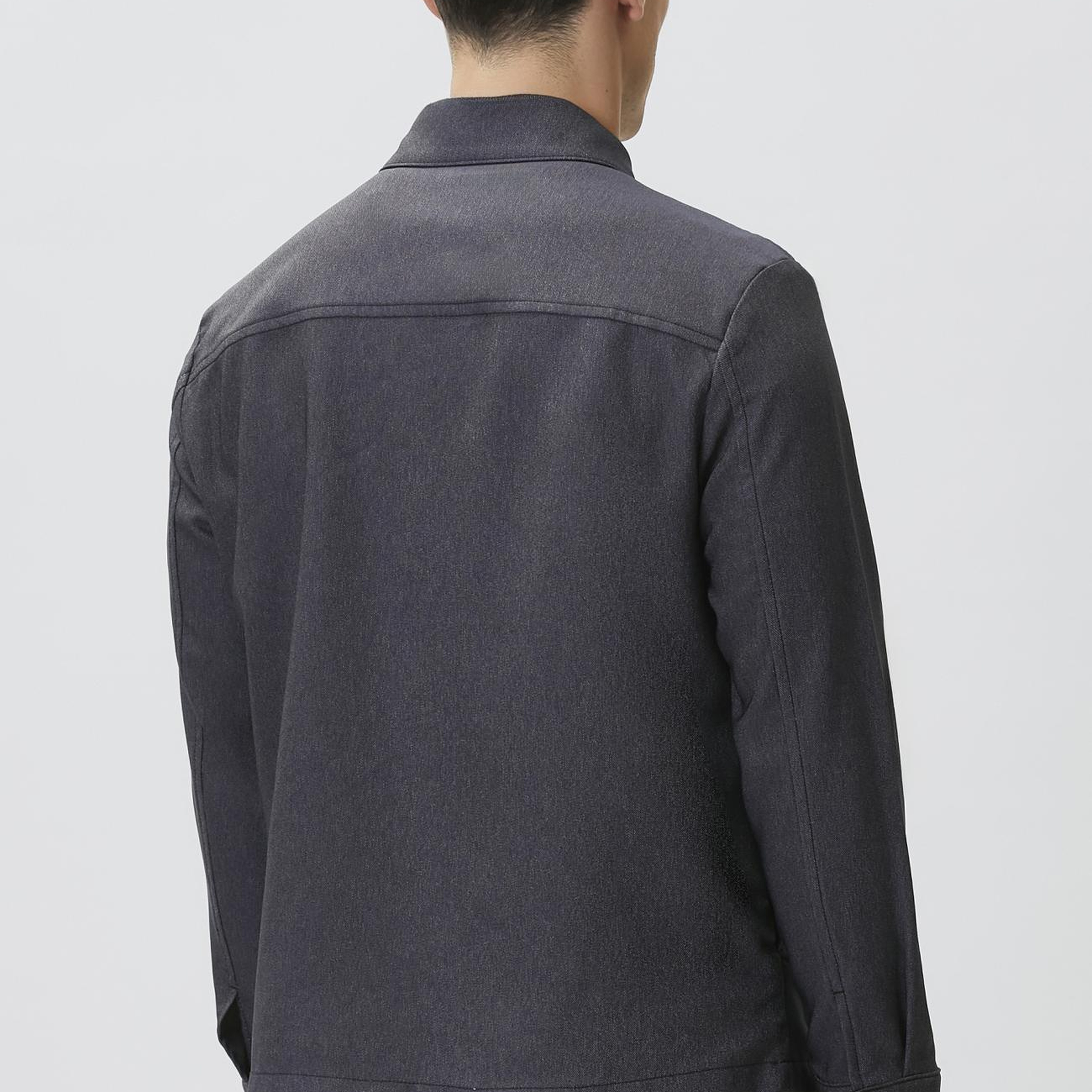 Network Erkek İndigo Denim Gömlek