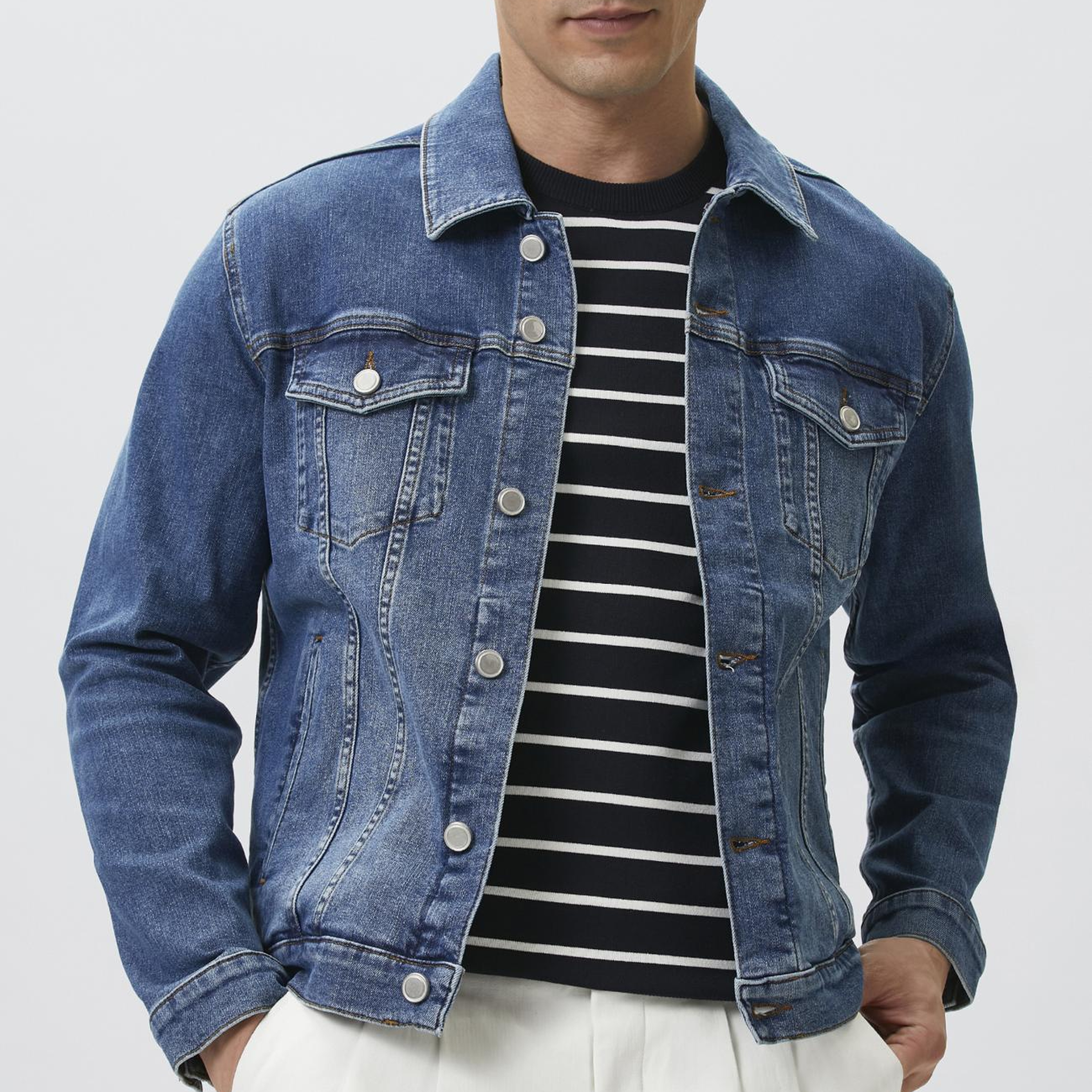 Network Erkek Lacivert Denim Mont