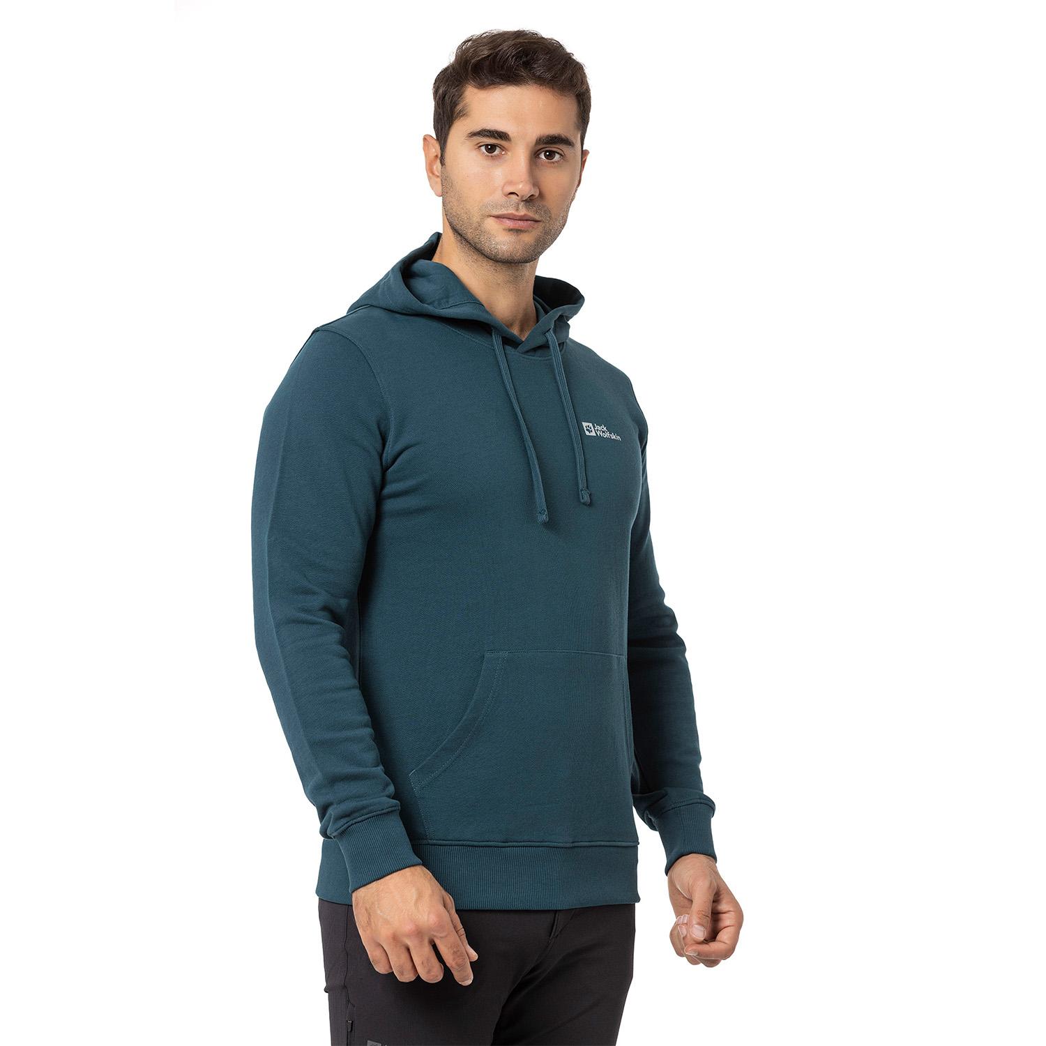 Jack Wolfskin Tommy Hoody Erkek Yeşil Sweat
