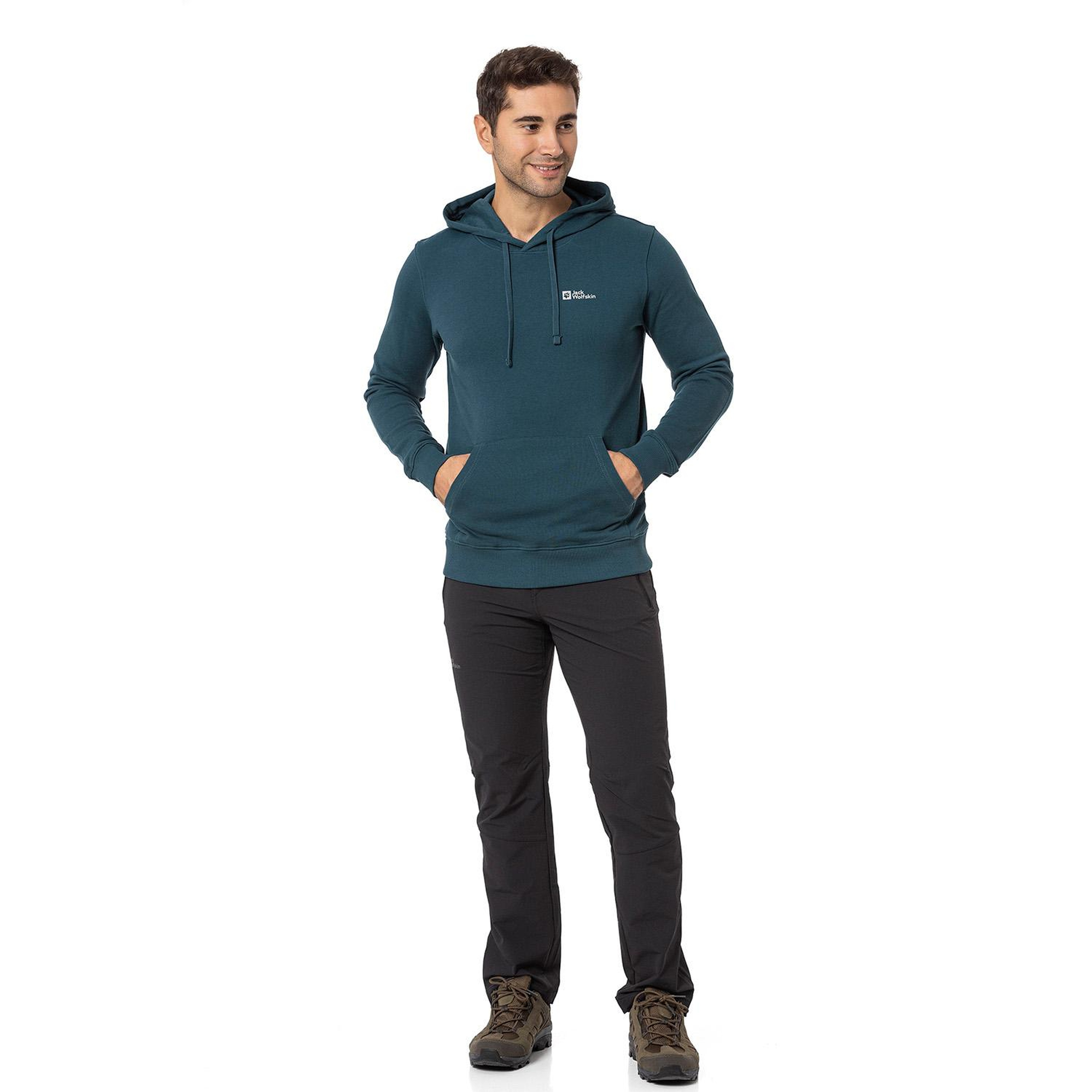 Jack Wolfskin Tommy Hoody Erkek Yeşil Sweat