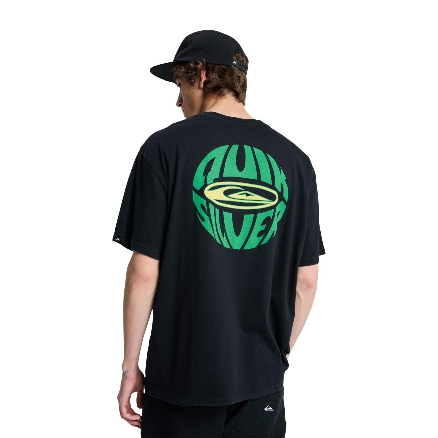 Quiksilver Quikglobe Erkek Siyah Tişört