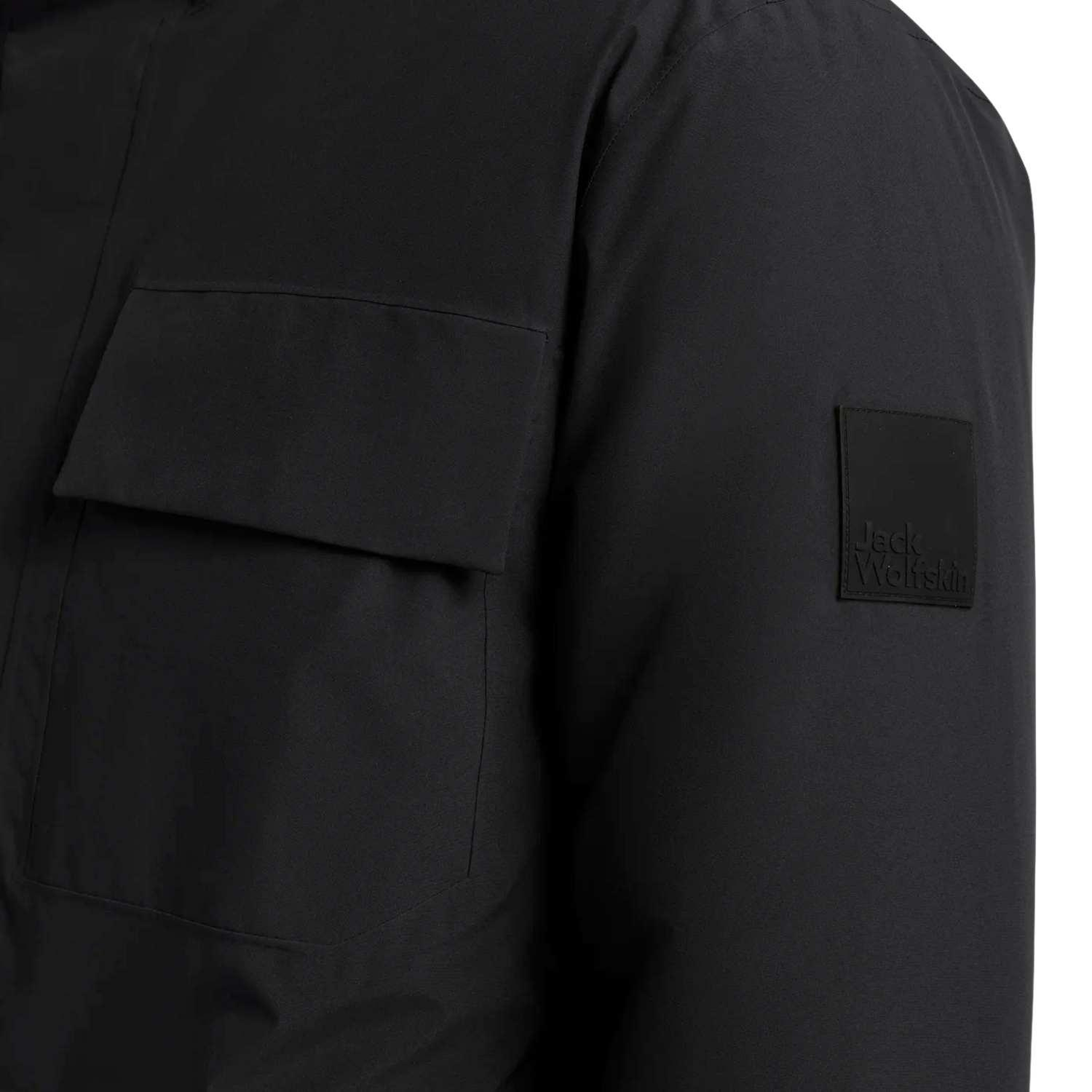 Jack Wolfskin Brandenburger Erkek Siyah Outdoor Ceketi