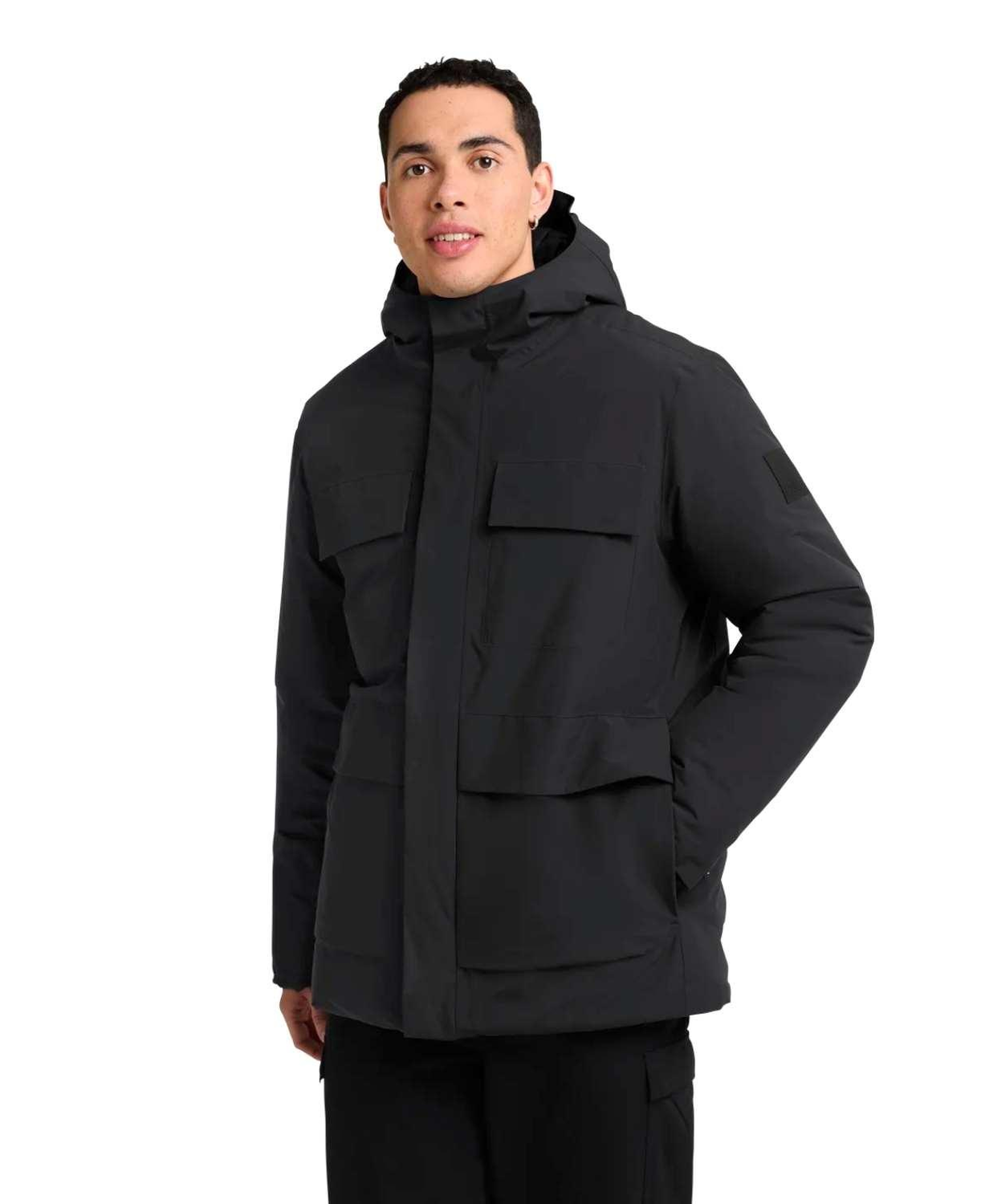 Jack Wolfskin Brandenburger Erkek Siyah Outdoor Ceketi