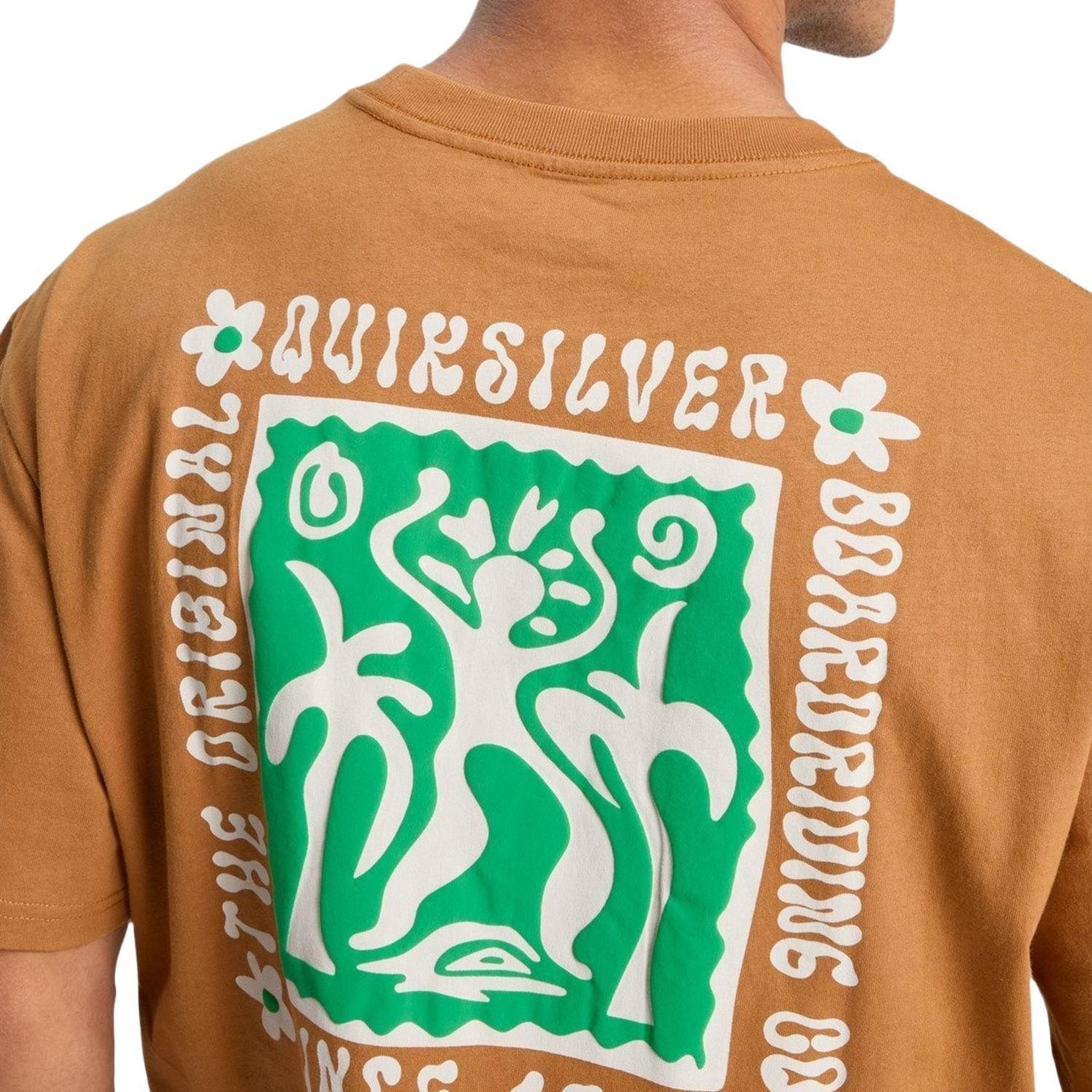 Quiksilver Serenity Splash Erkek Kahverengi Tişört