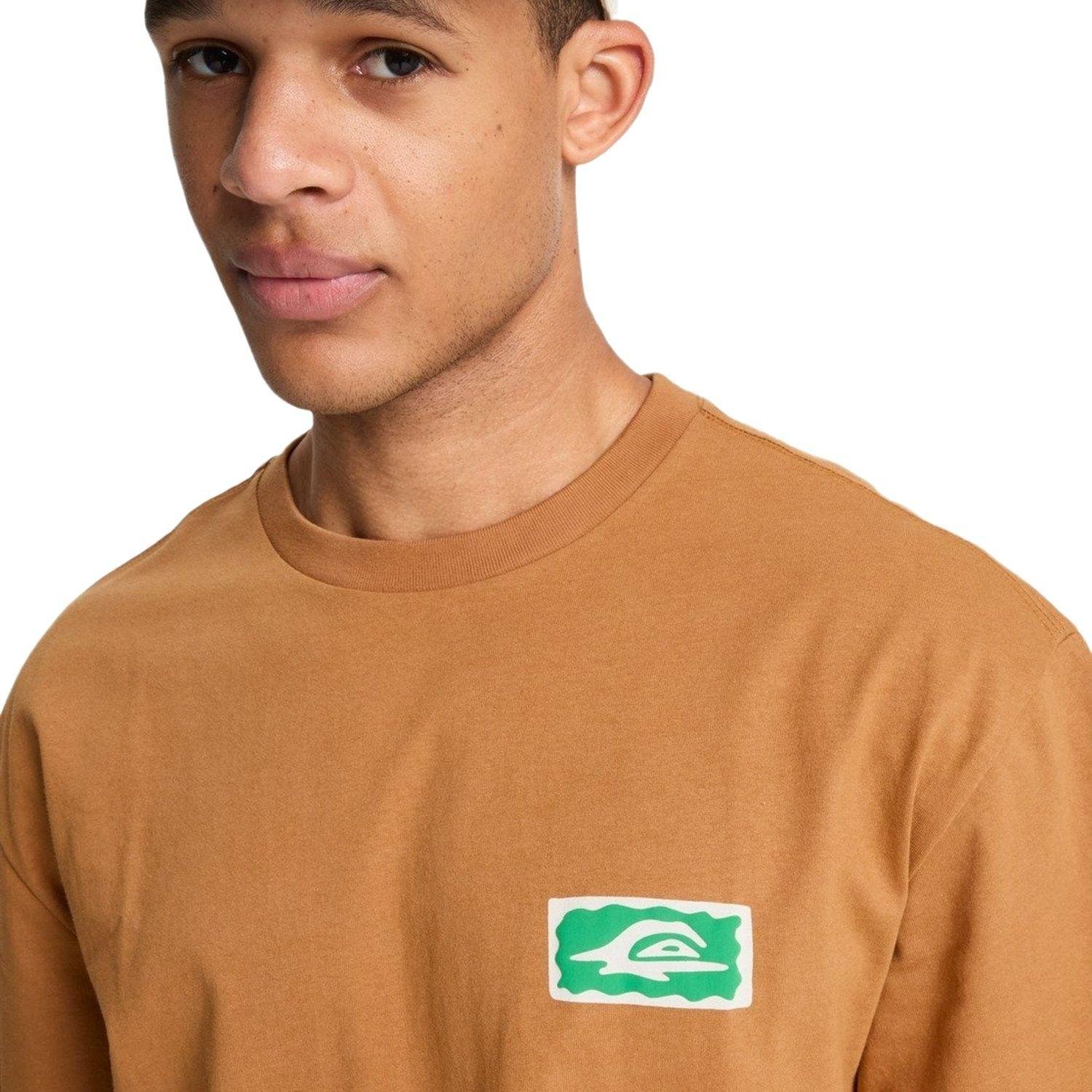 Quiksilver Serenity Splash Erkek Kahverengi Tişört