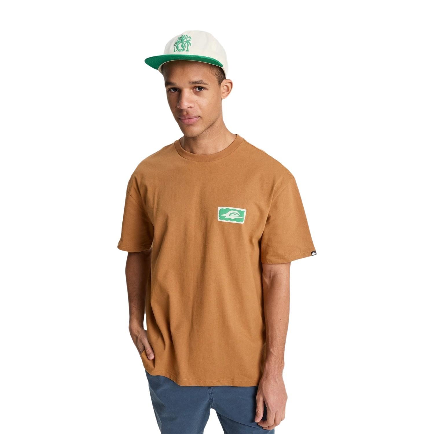Quiksilver Serenity Splash Erkek Kahverengi Tişört