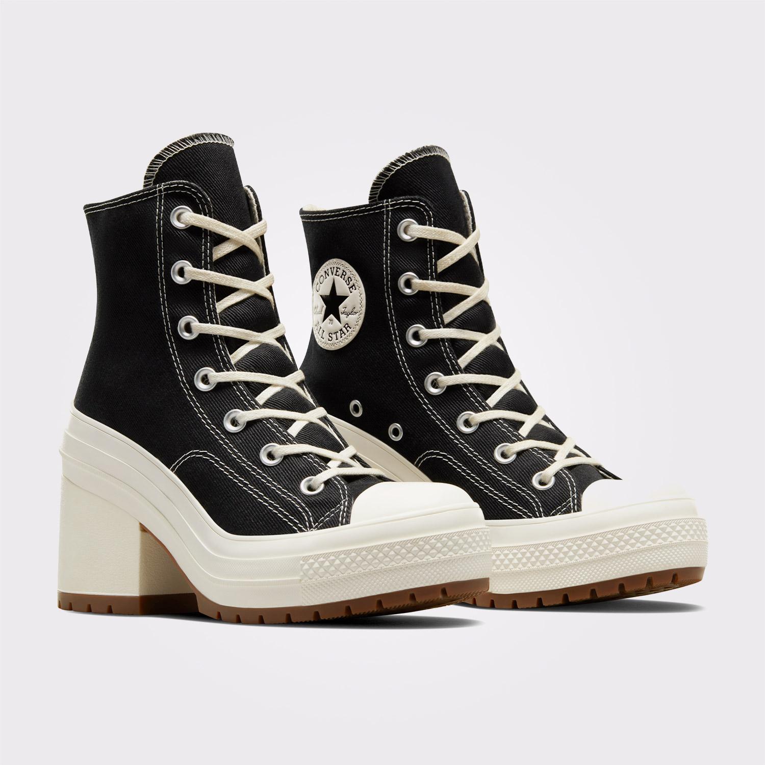 Converse Chuck 70 De Luxe Heel Unisex Siyah Platform Sneaker