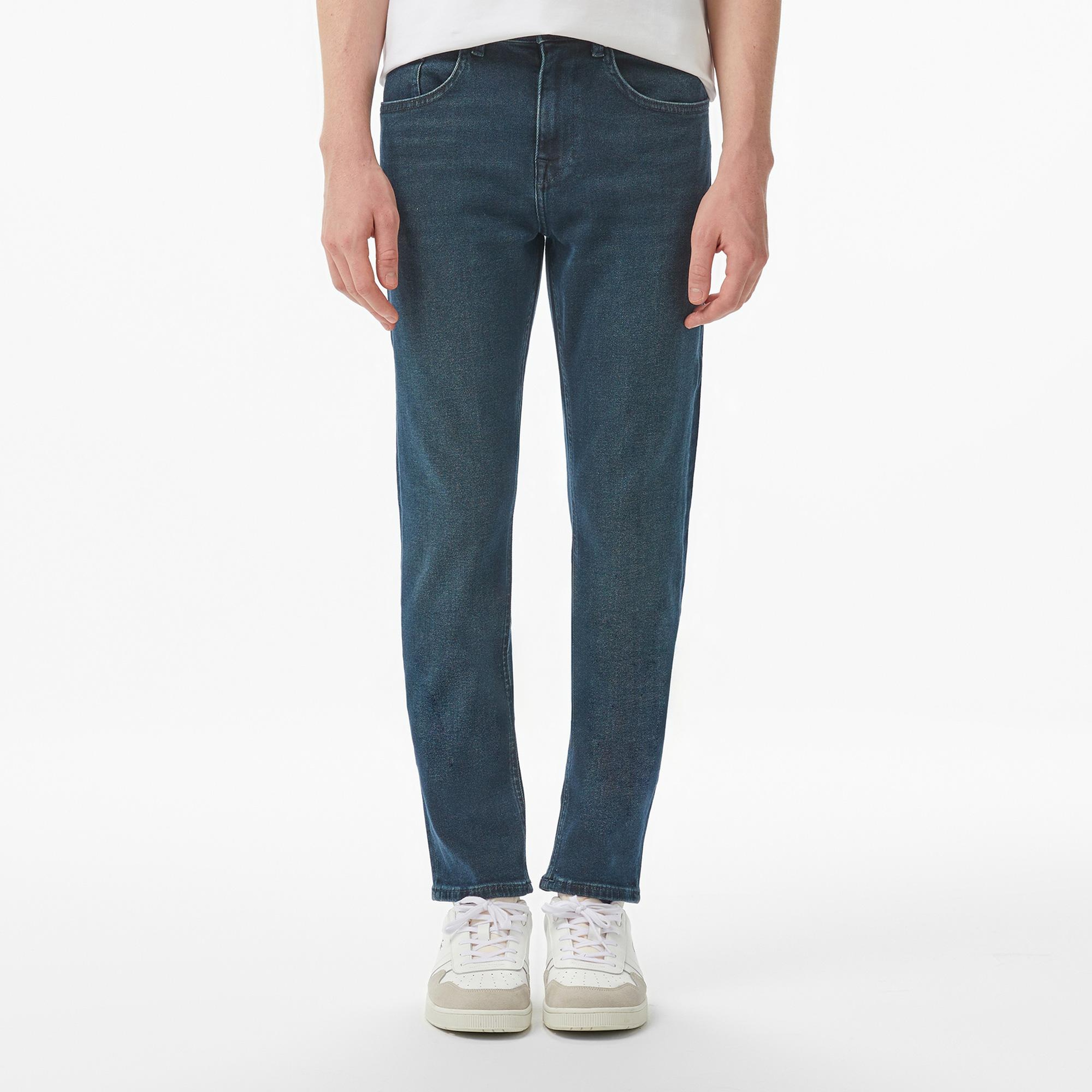 Lacoste Erkek Regular Fit Koyu Mavi Jean Pantolon