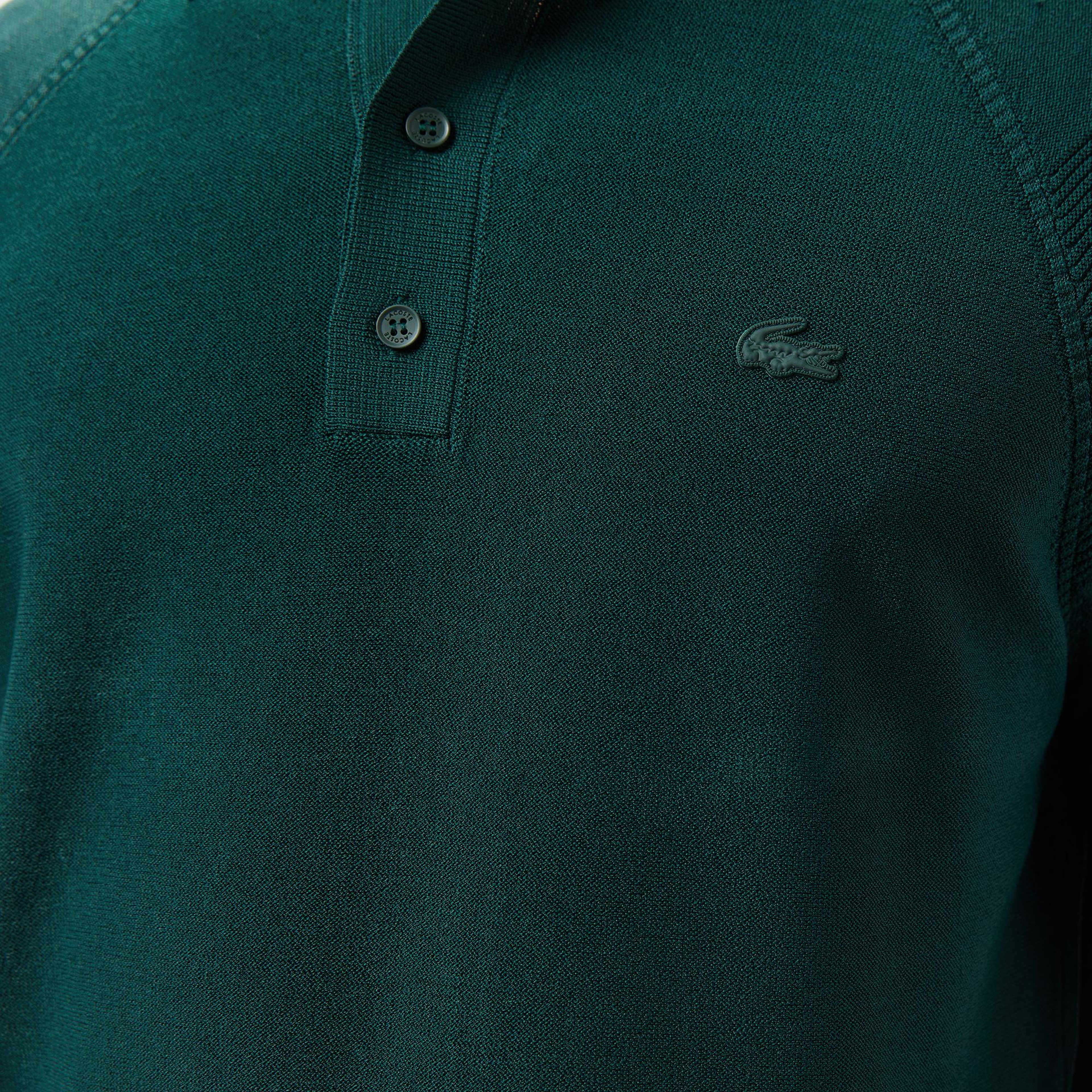 Lacoste Erkek Regular Fit Kısa Kollu Polo Yaka Koyu Yeşil Triko