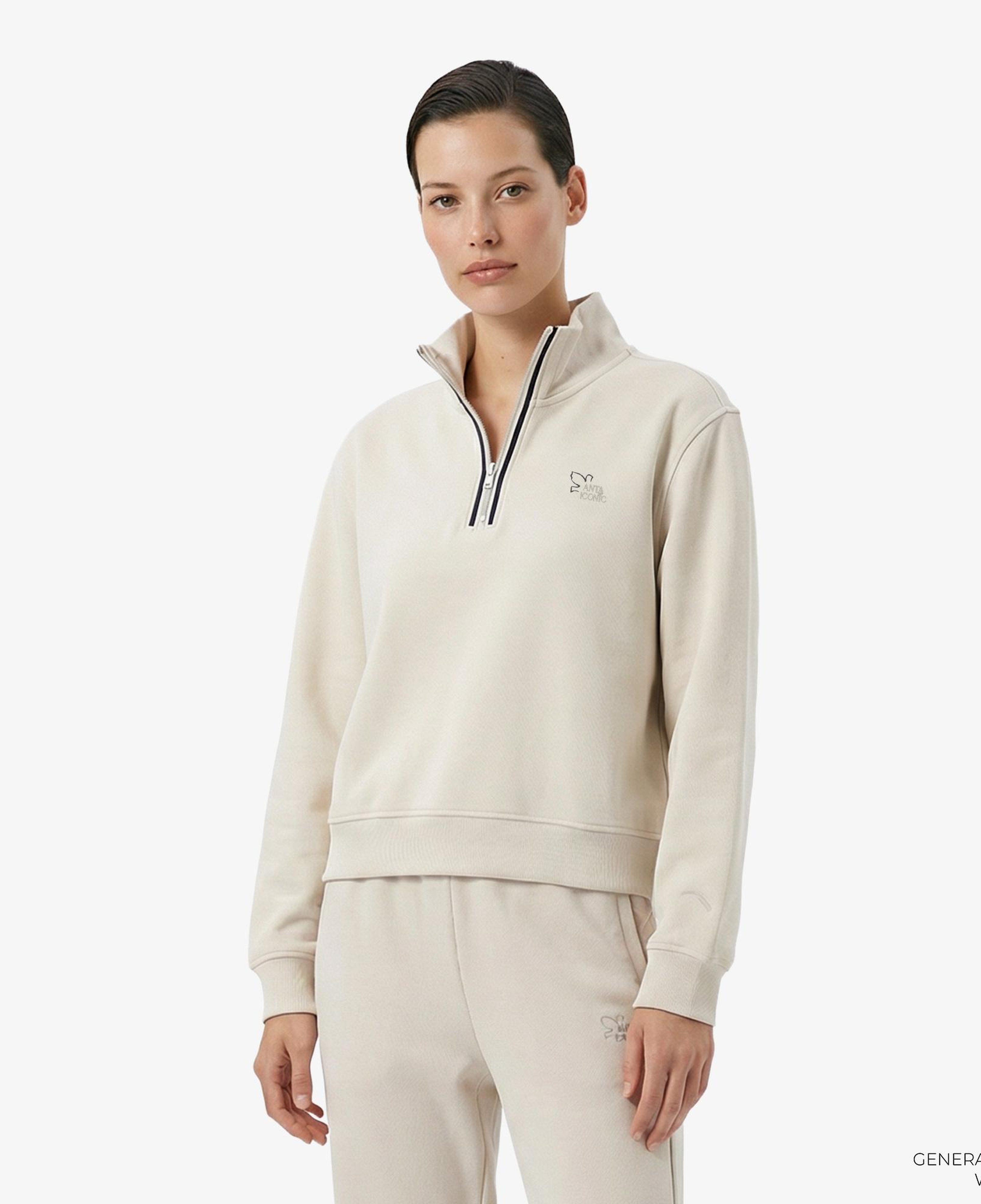 Anta Fearless Trip Kadın Beyaz Sweatshirt