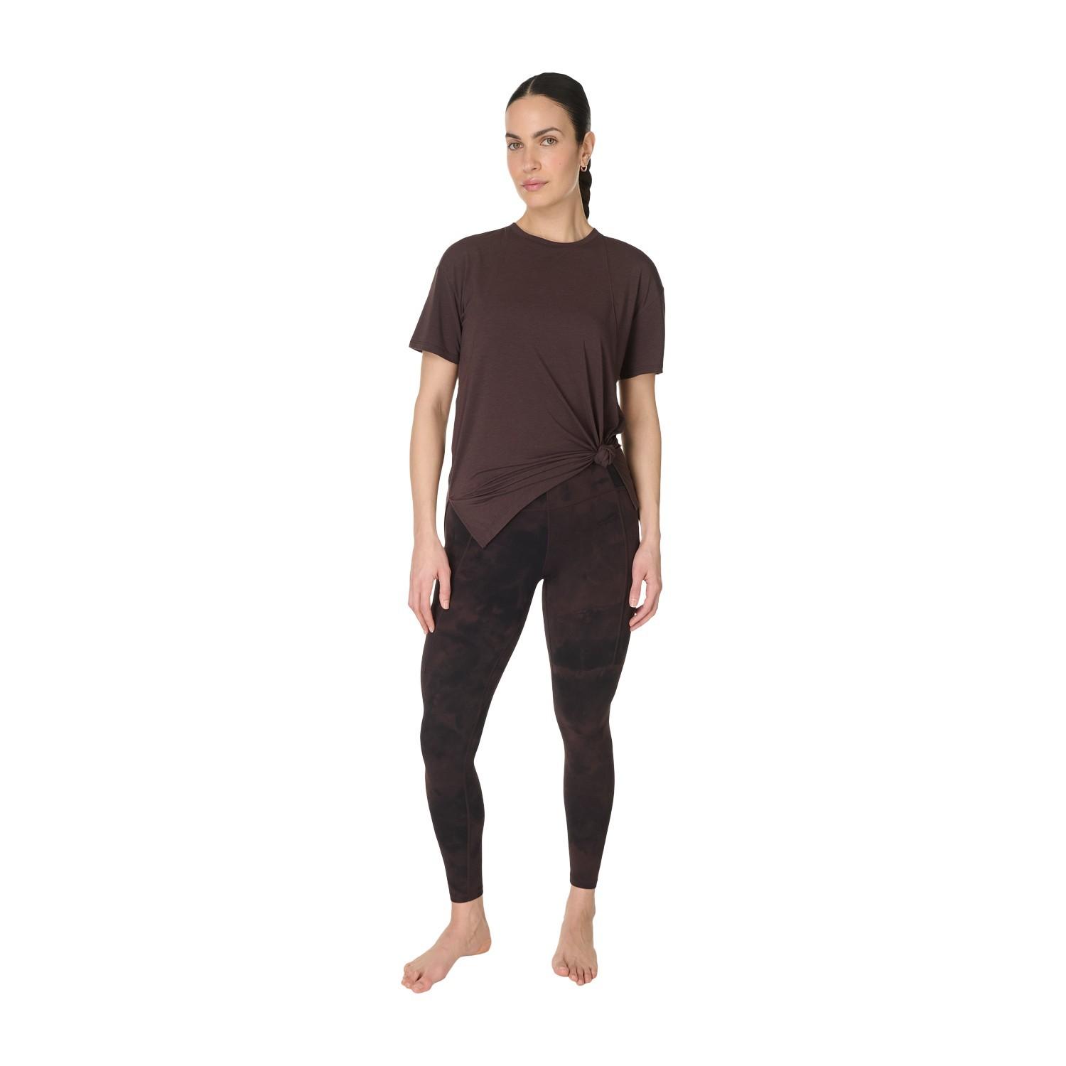 Sweaty Betty Soft Flow Studio Longline Kadın Kahverengi Tişört