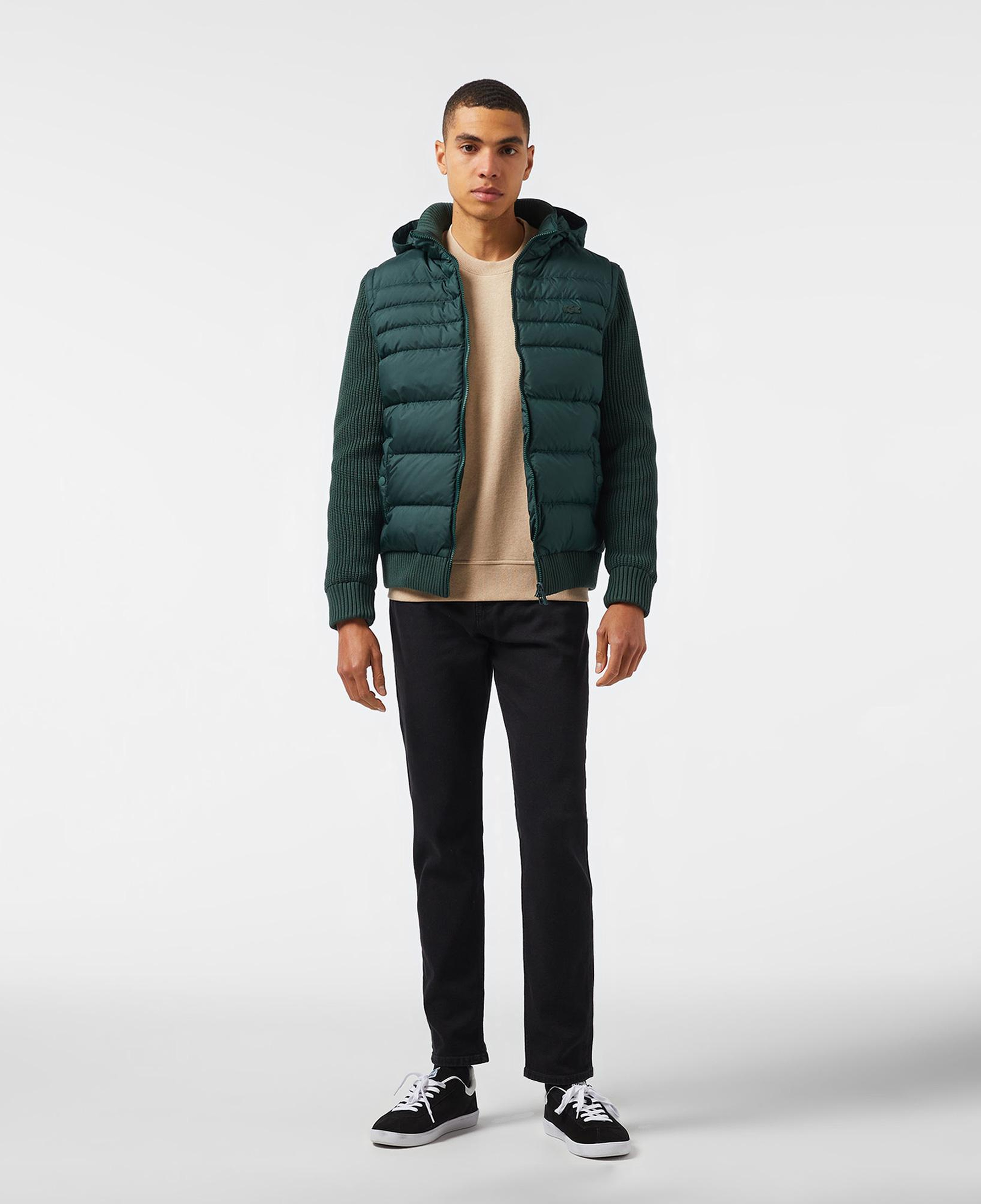 Lacoste Erkek Kapüşonlu Yeşil Mont