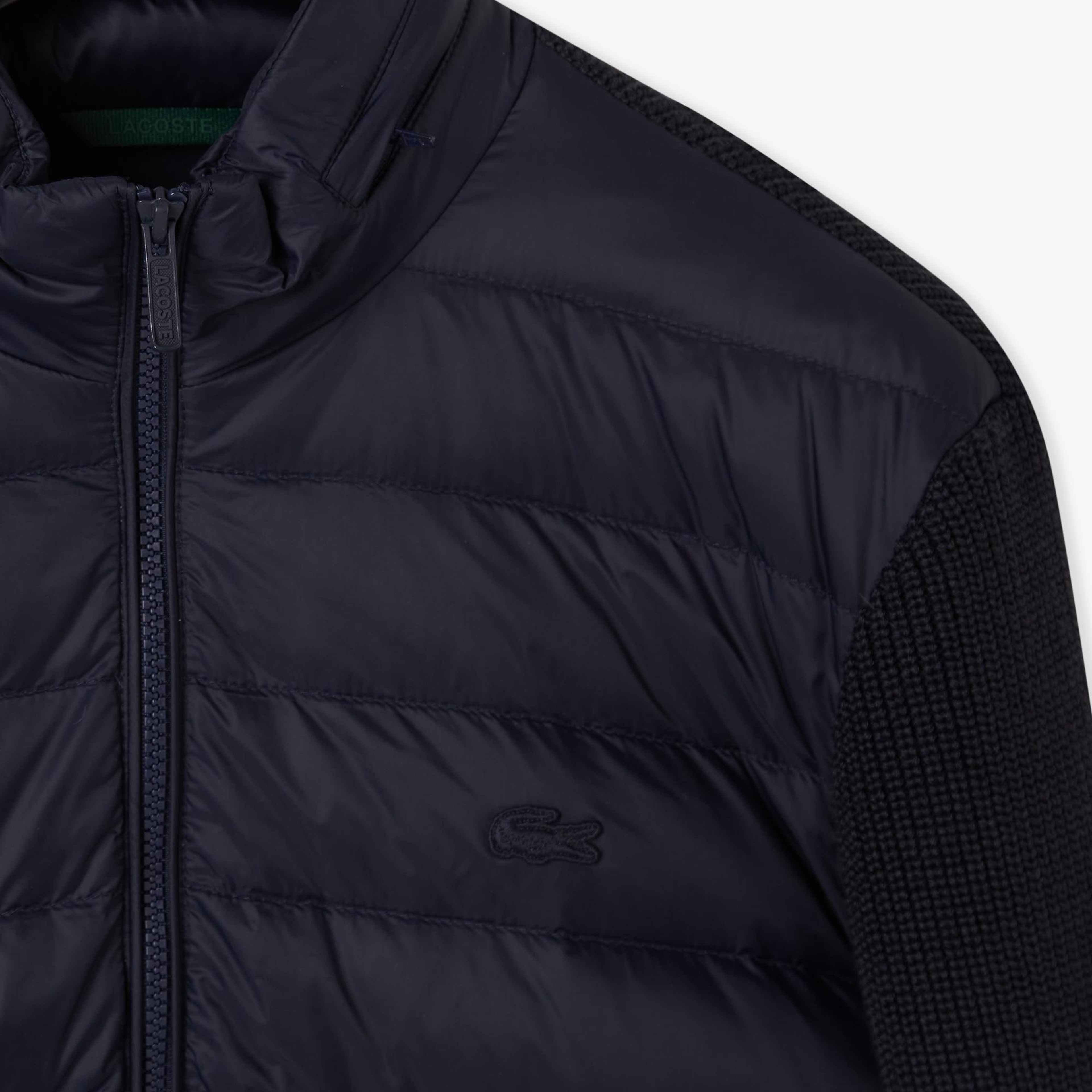 Erkek Regular Fit Kapüşonlu Lacivert Mont