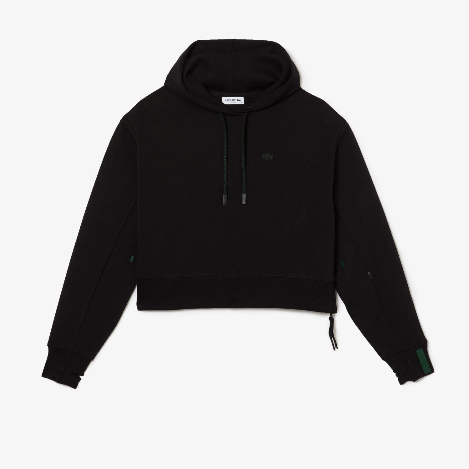Kadın Relaxed Fit Kapüşonlu Siyah Sweatshirt
