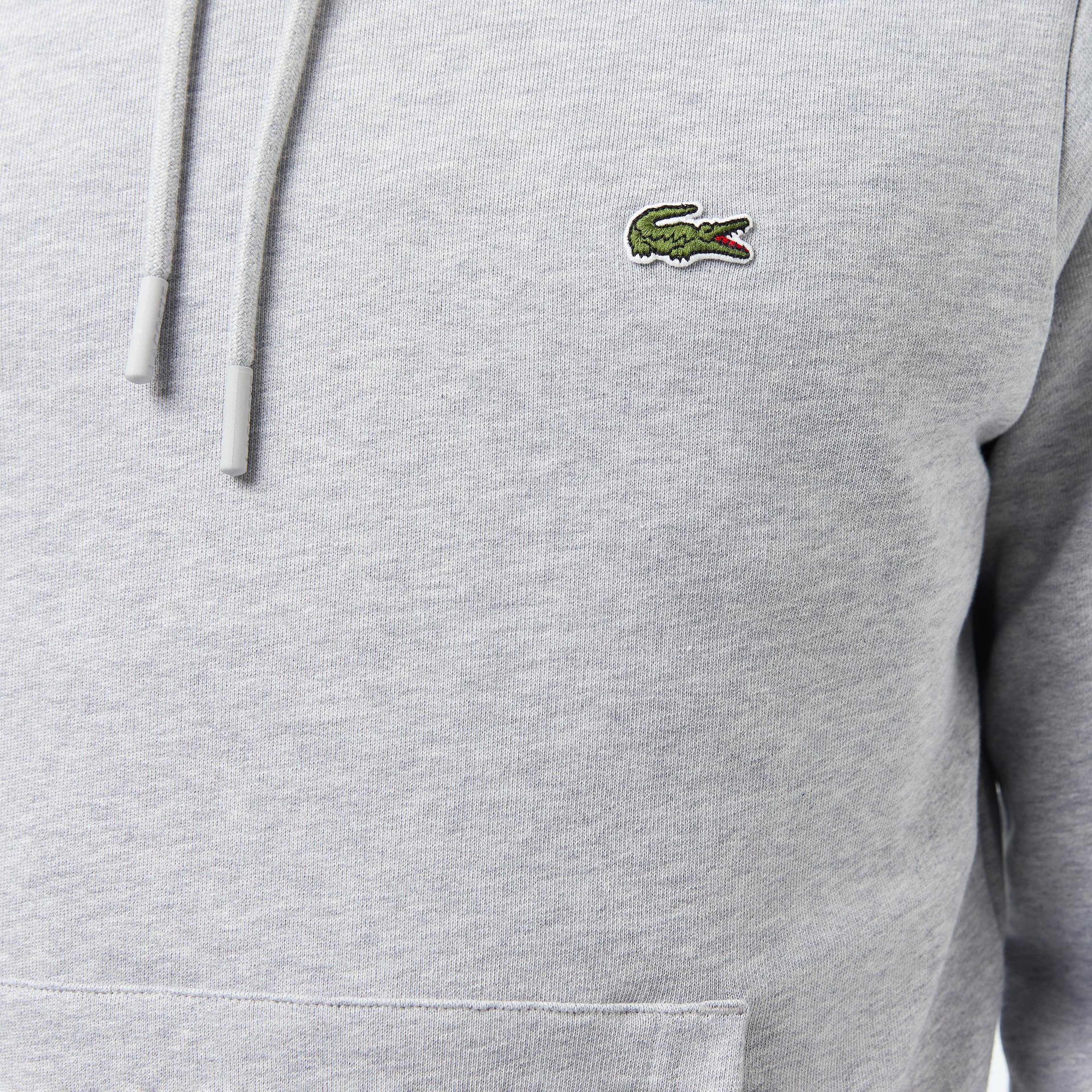Lacoste Classic Fit  Erkek Gri Sweatshirt