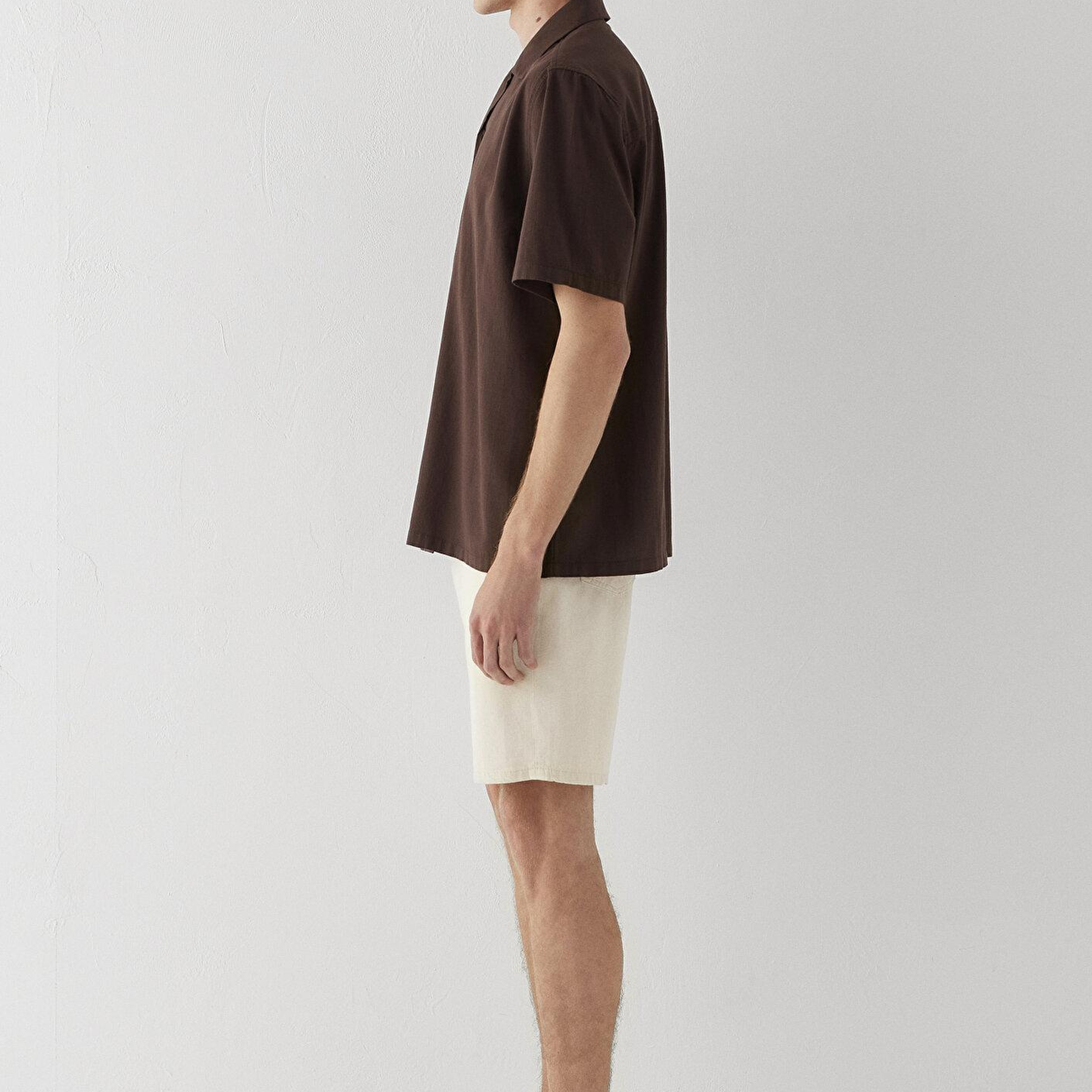Mavi Kahverengi Gömlek Loose Fit / Bol Rahat Kesim 0211519-70220