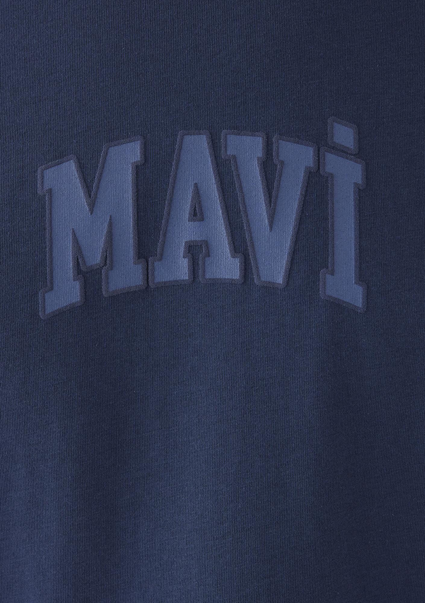 Mavi Mavi Logo Baskılı Mavi Tişört Oversize / Geniş Kesim 0613578-80790