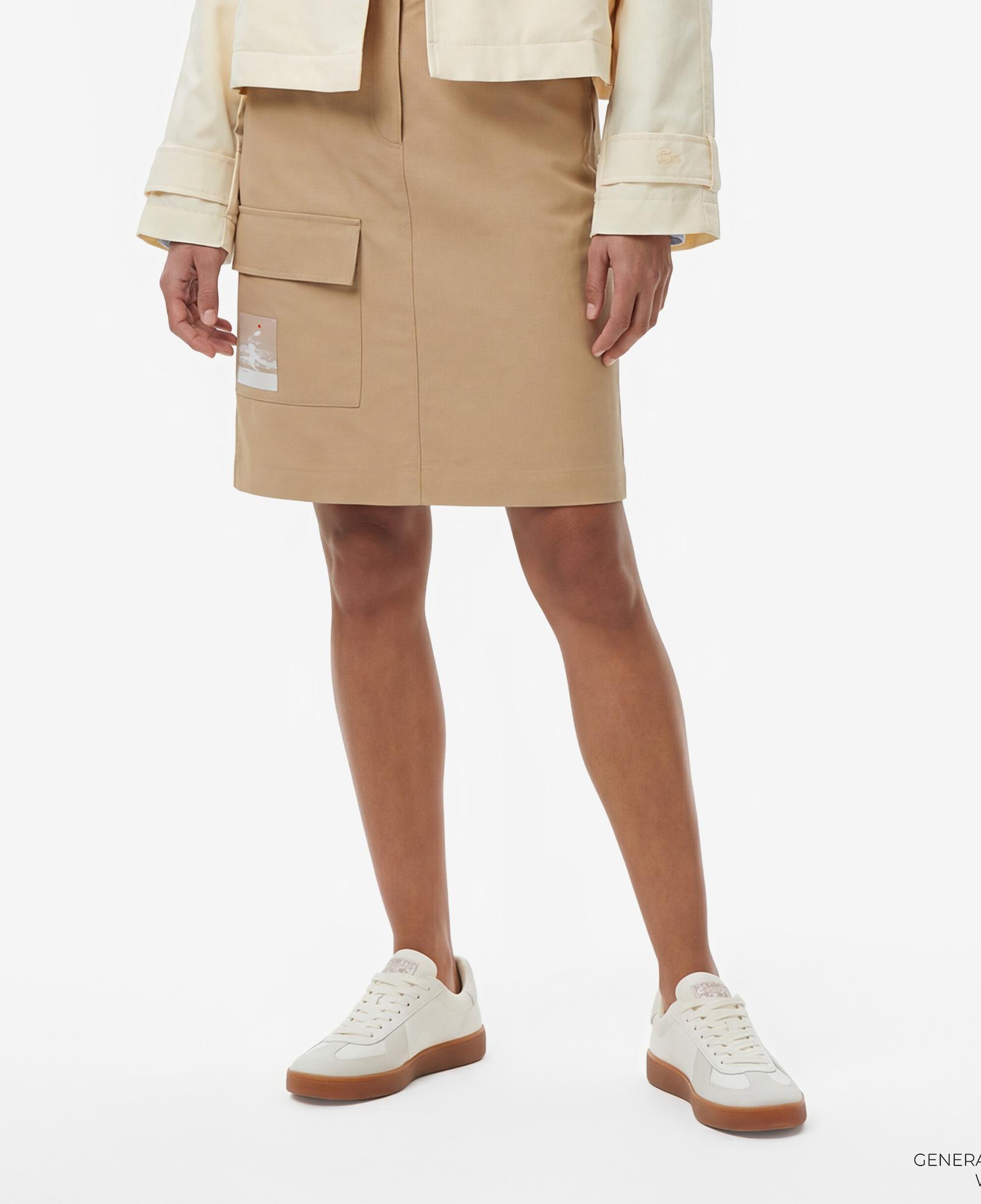 Lacoste Kadın Straight Fit Bej Etek