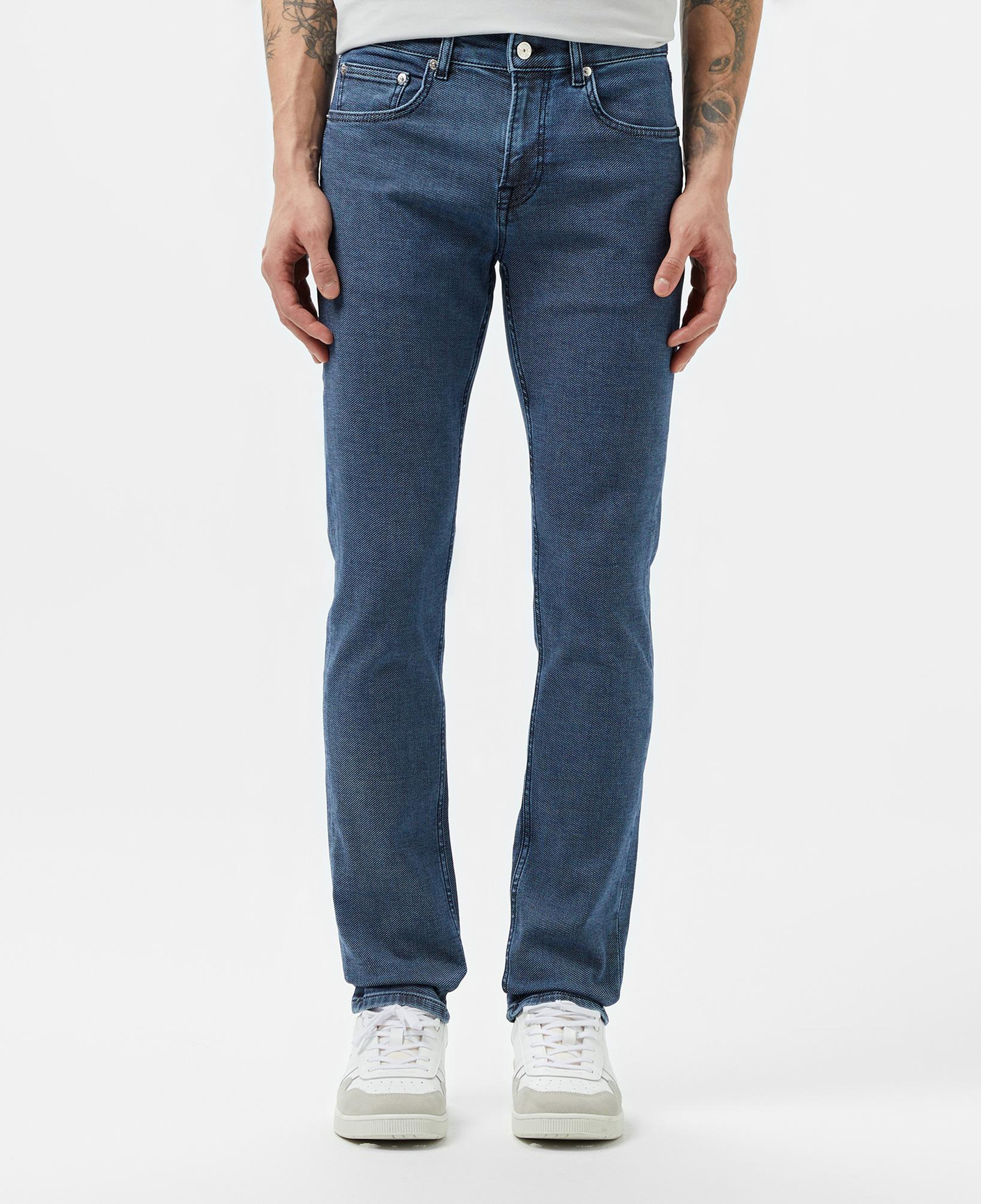 Erkek Slim Fit Mavi Jean Pantolon