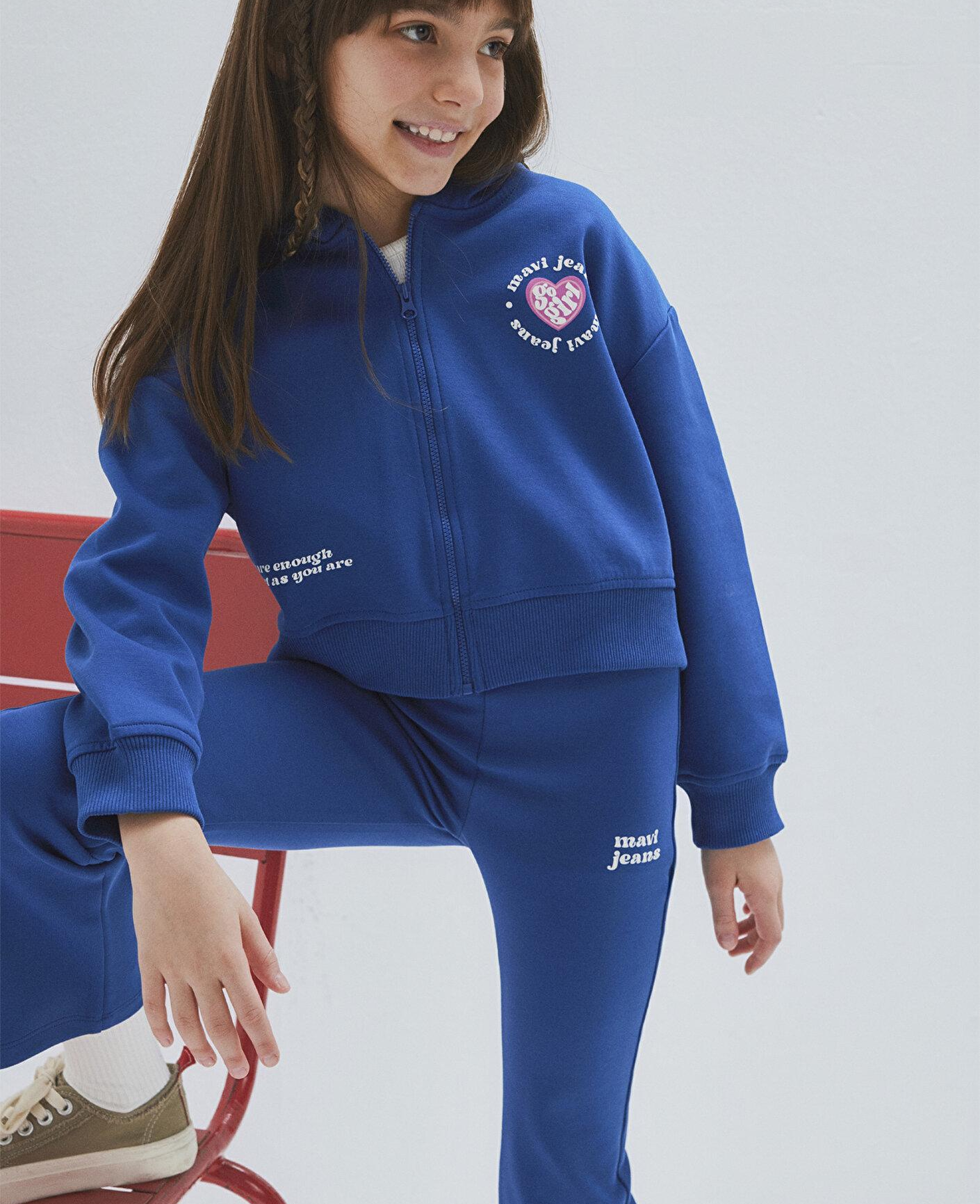 Mavi Mavi Jeans Baskılı Kapüşonlu Mavi Sweatshirt 7S10172-70770