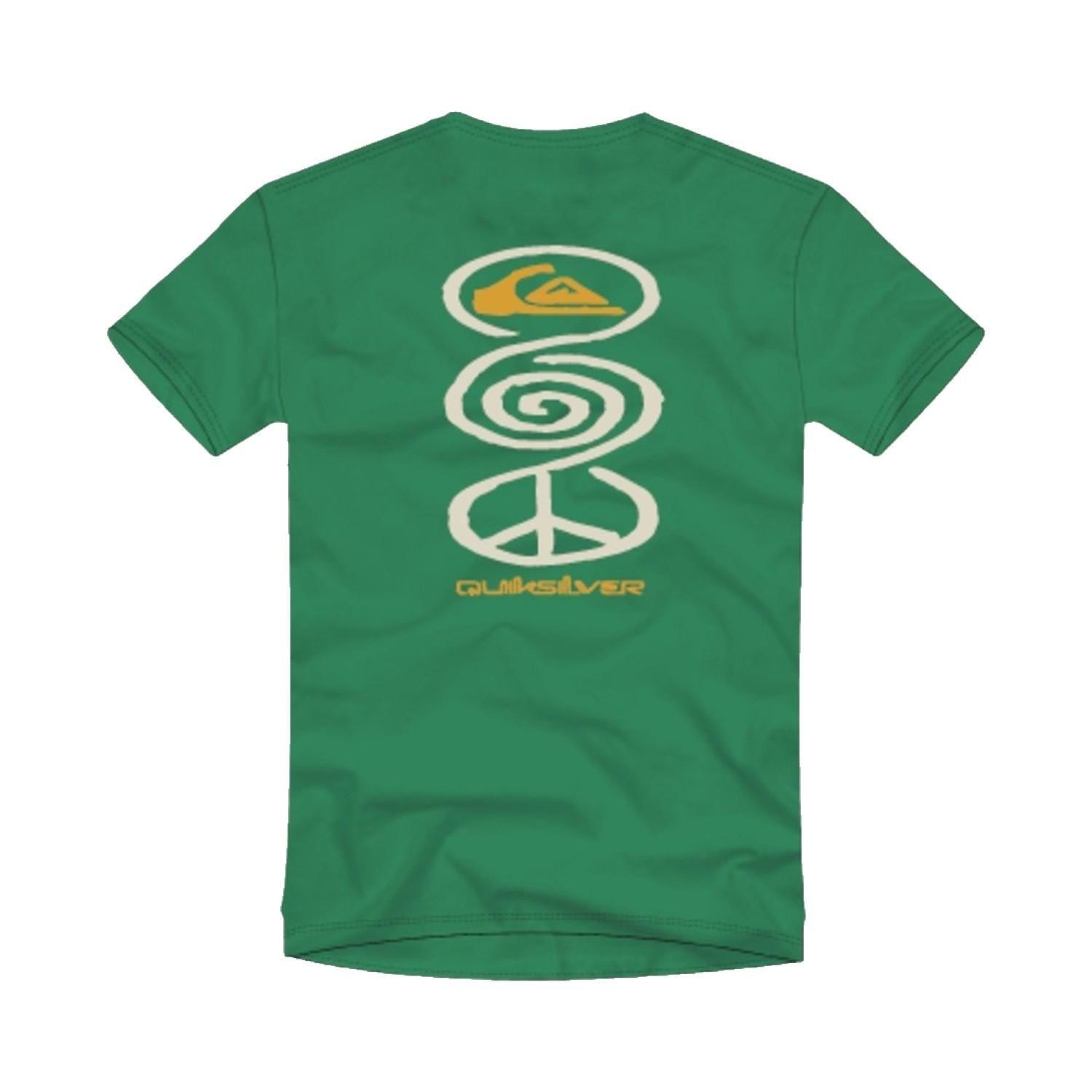 Quiksilver Harmony Spiral Erkek Yeşil Tişört