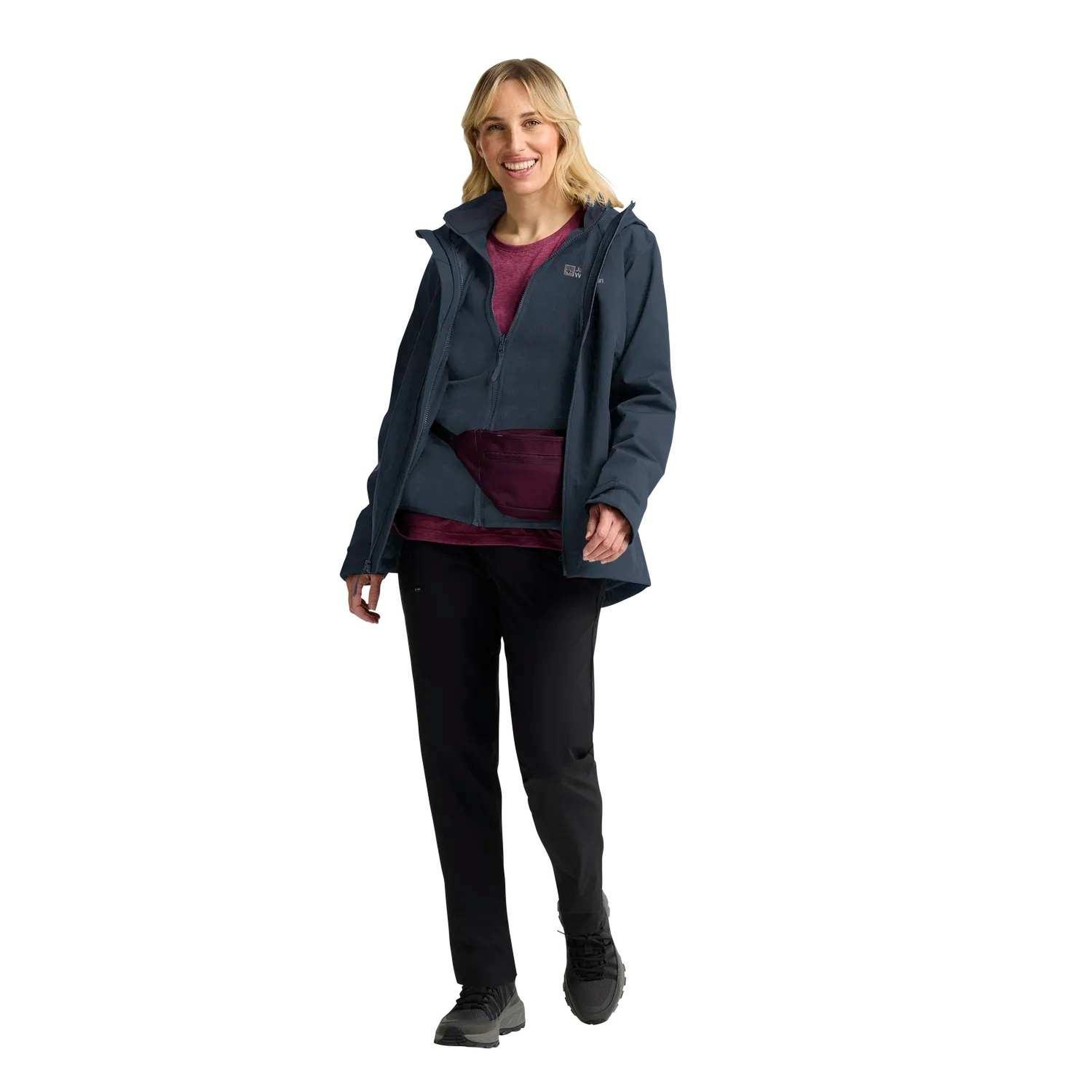 Jack Wolfskin Moonrise 3in1 Kadın Outdoor Ceketi