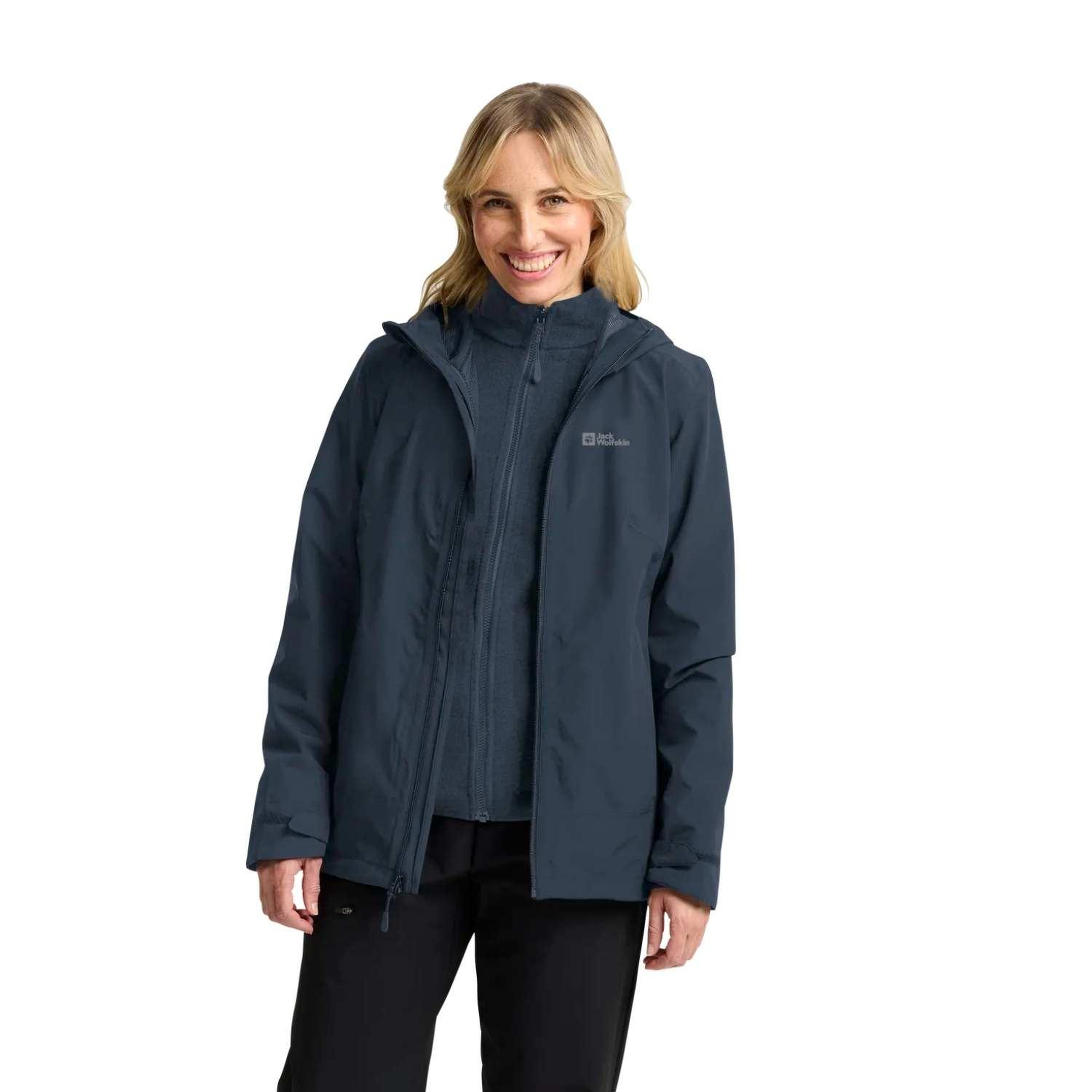 Jack Wolfskin Moonrise 3in1 Kadın Outdoor Ceketi