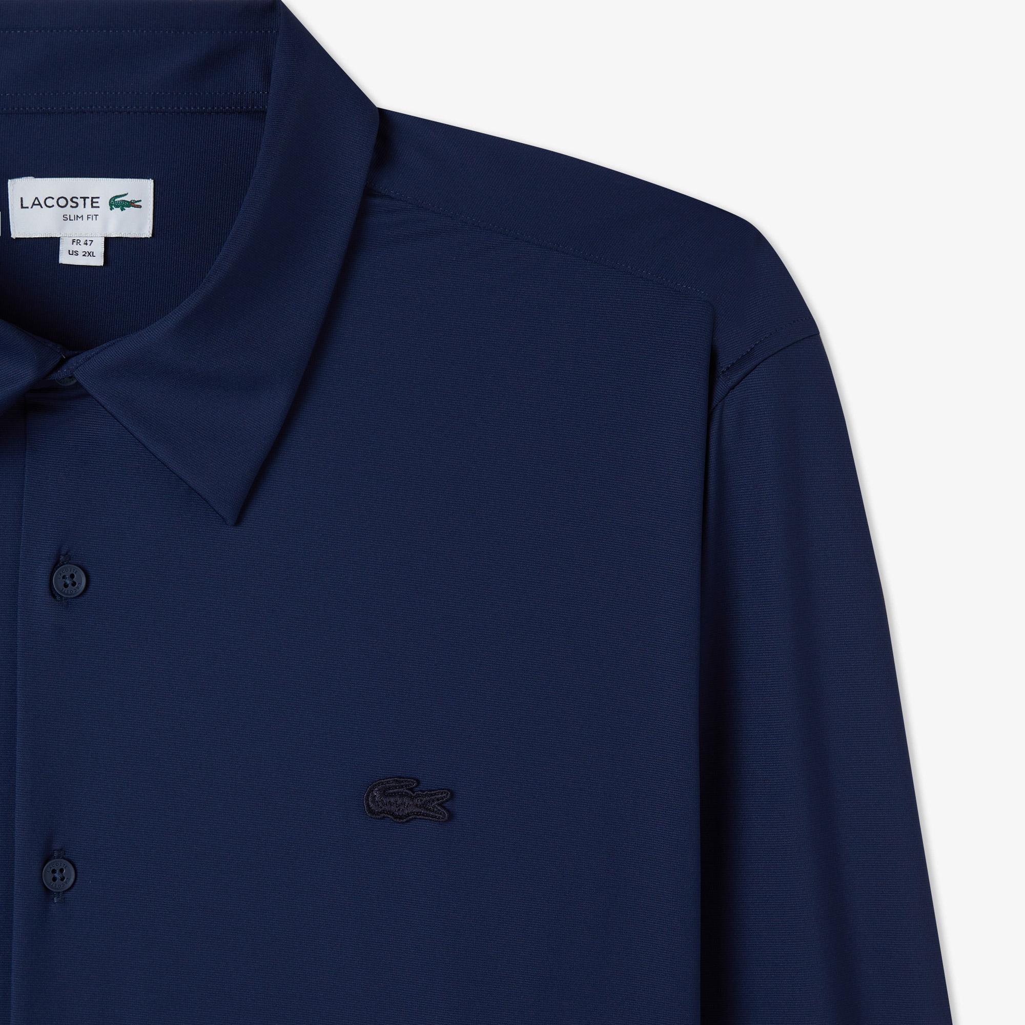 Lacoste Erkek Slim Fit Lacivert Gömlek