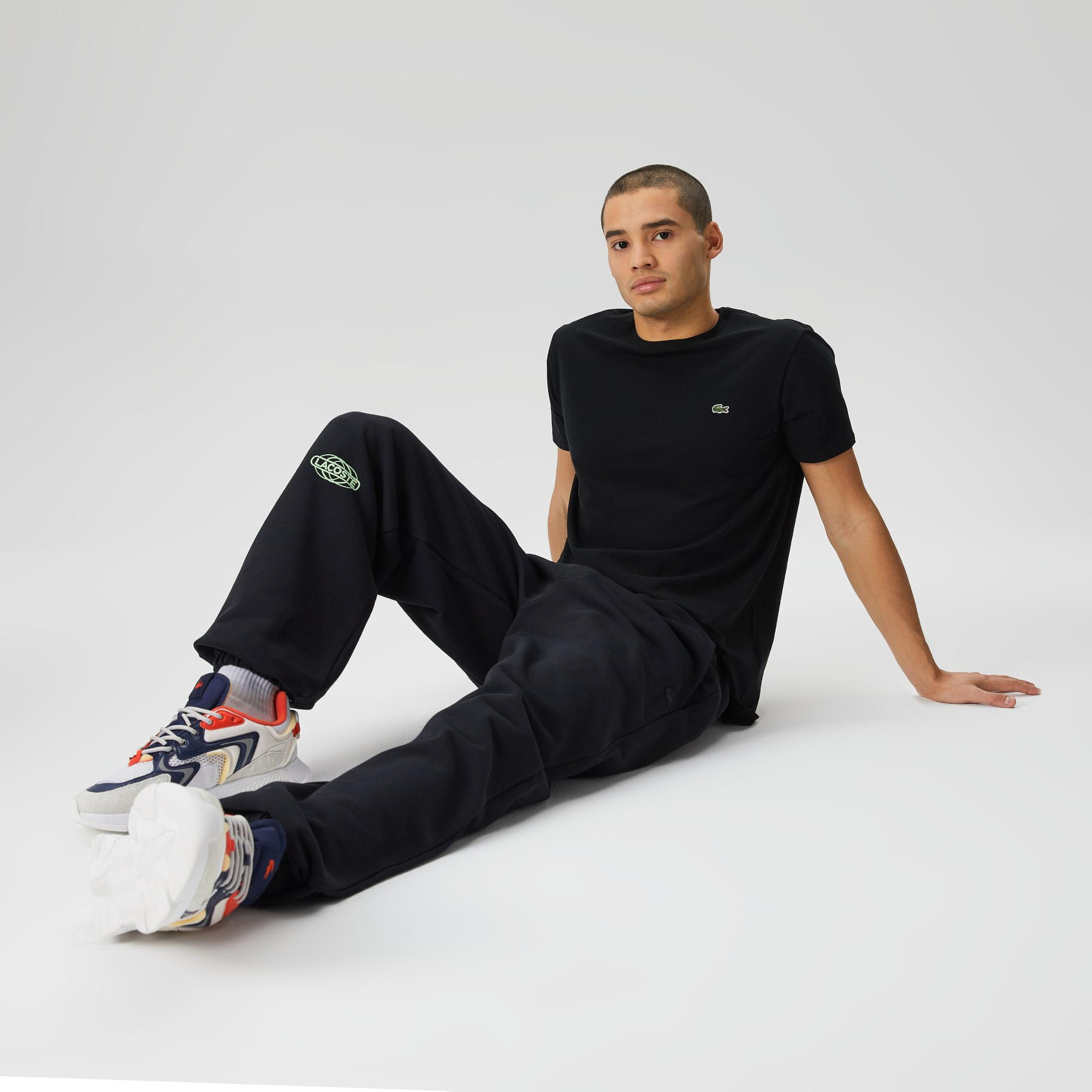 Lacoste Erkek Slim Fit Bisiklet Yaka Siyah T-Shirt