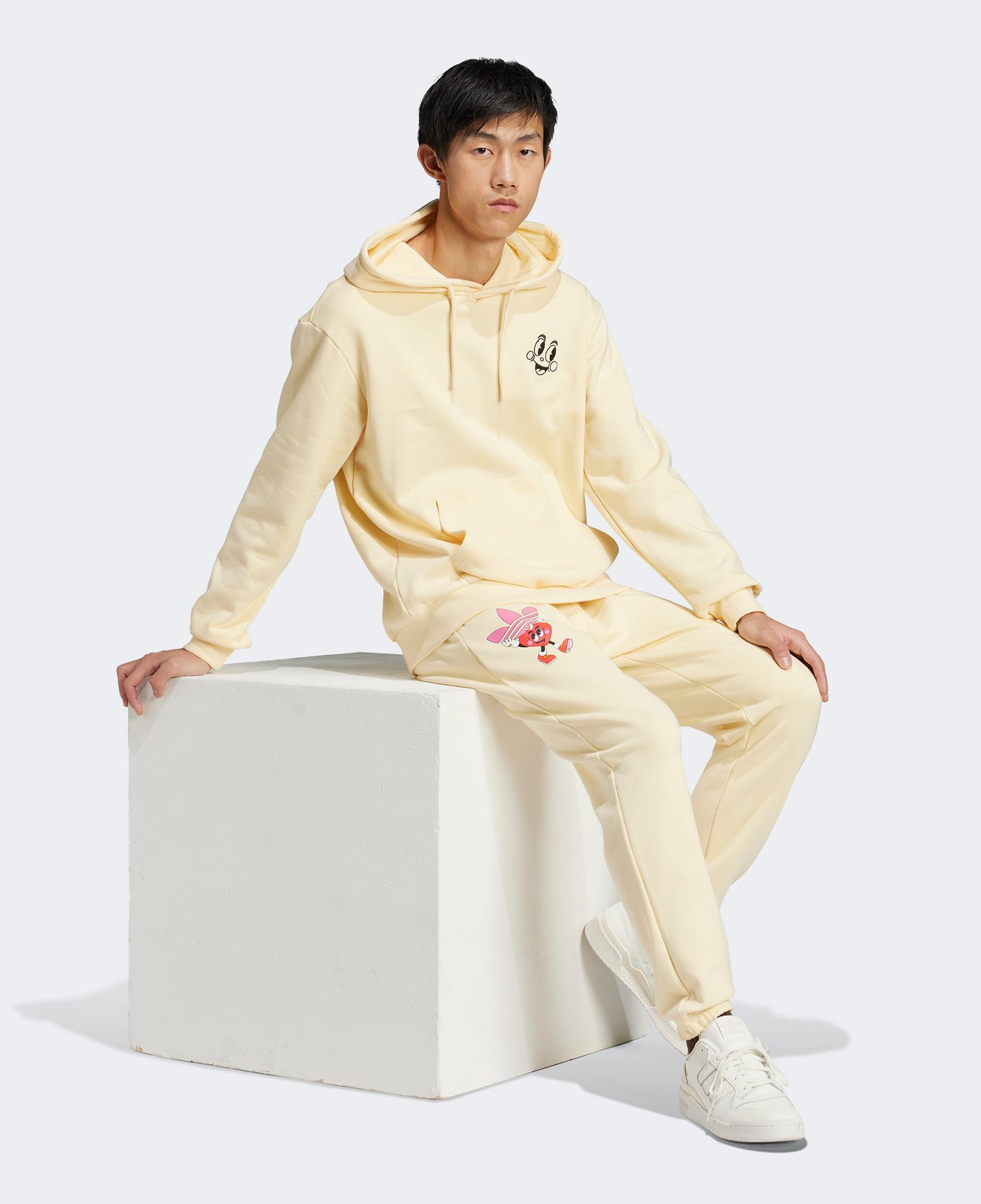 adidas Originals 70s Fleece Erkek Krem Hoodie