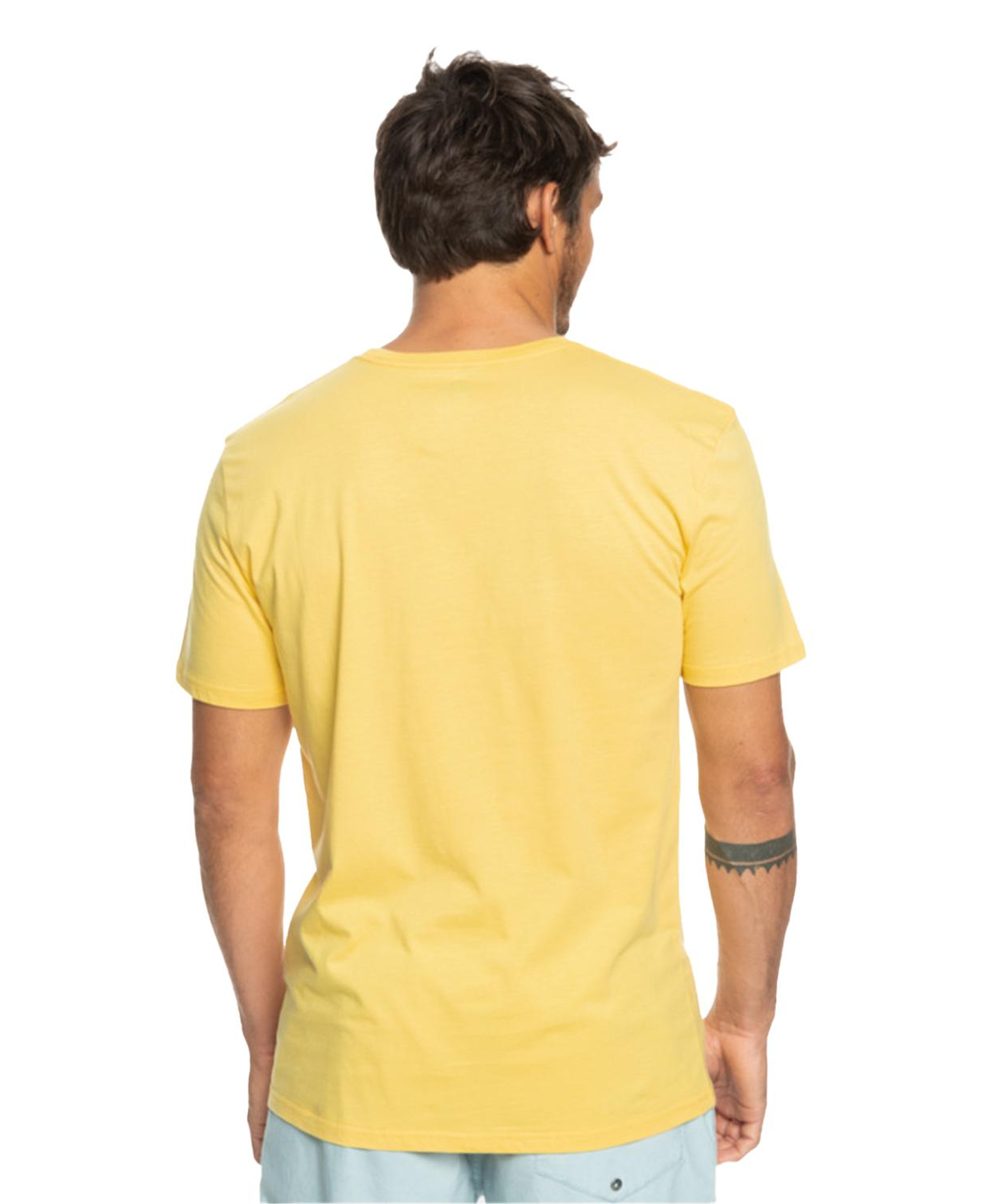 Quiksilver Qsrockinskull Erkek Sarı Tişört