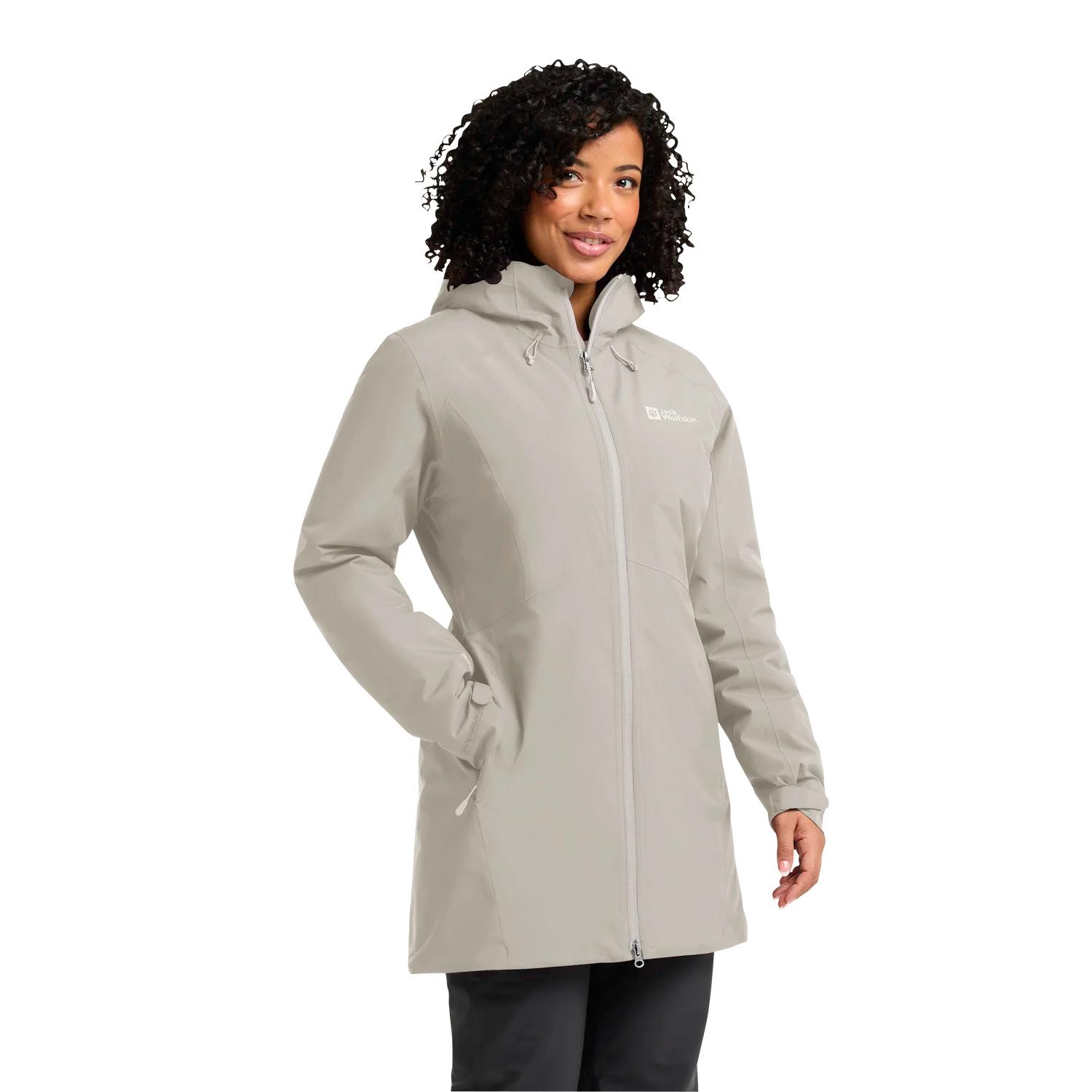Jack Wolfskin Heidelstein Ins Kadın Bej Outdoor Ceketi