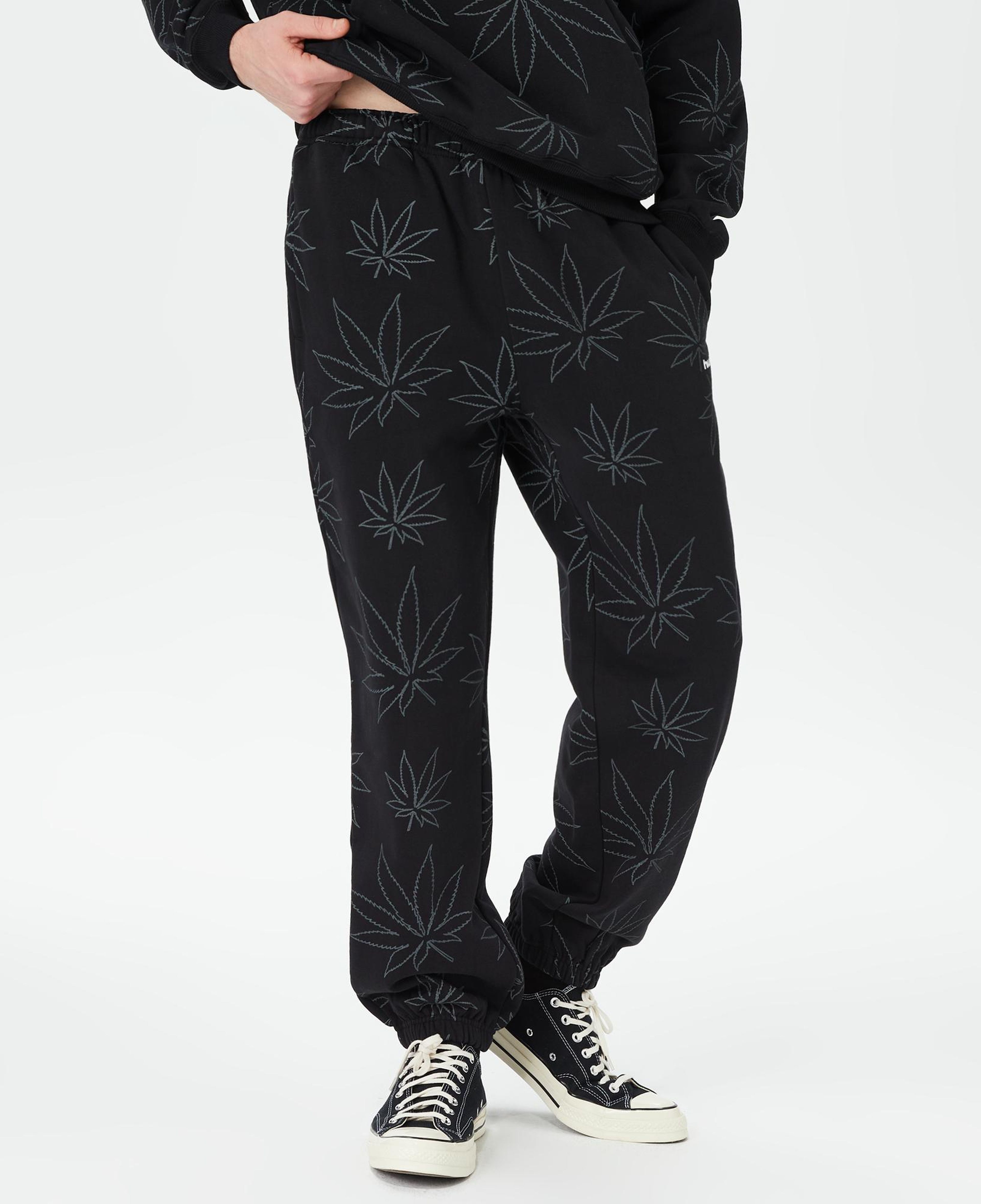 HUF Plantlife Polar Erkek Siyah Eşofman Altı