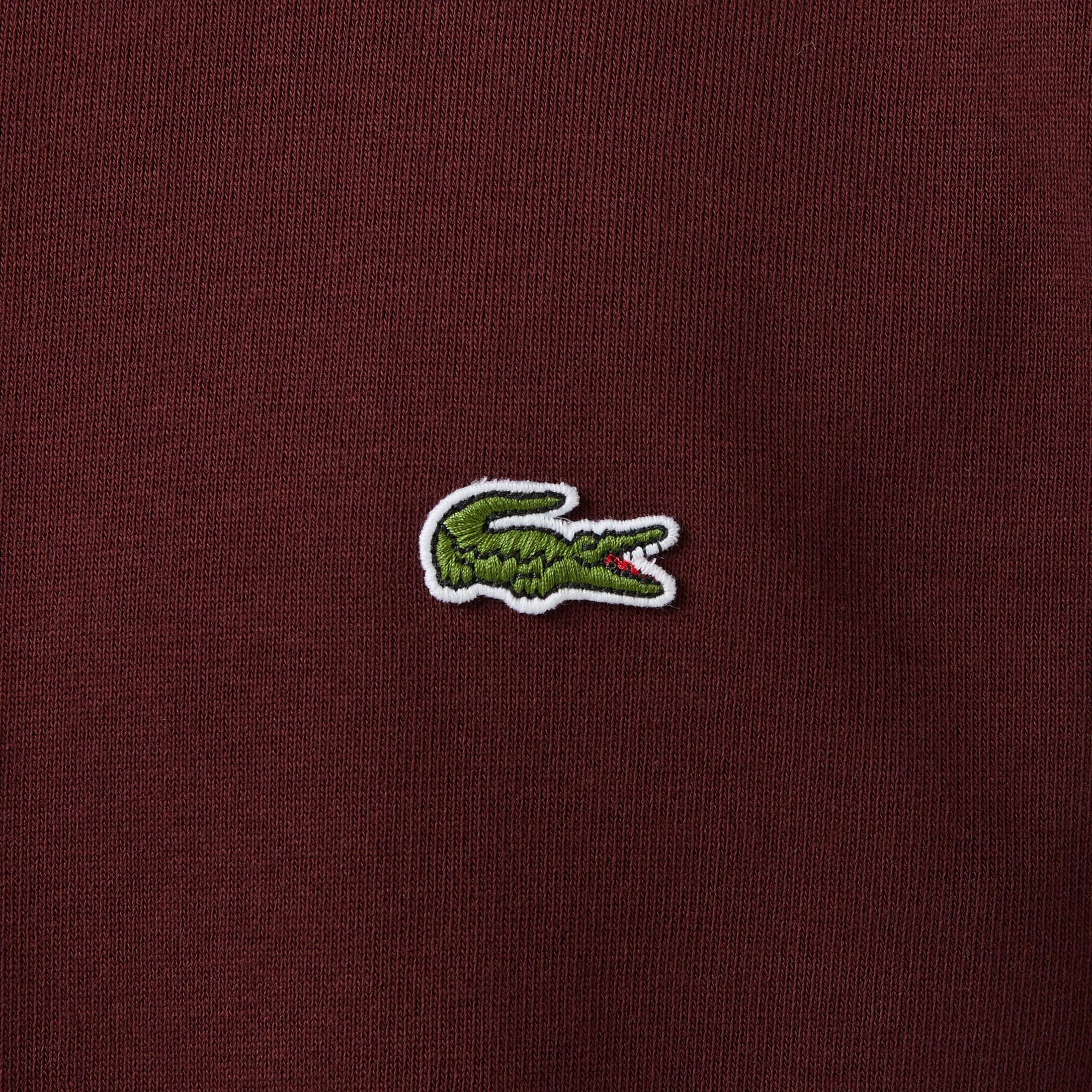 Lacoste Erkek Classic Fit Bisiklet Yaka Bordo Sweatshirt