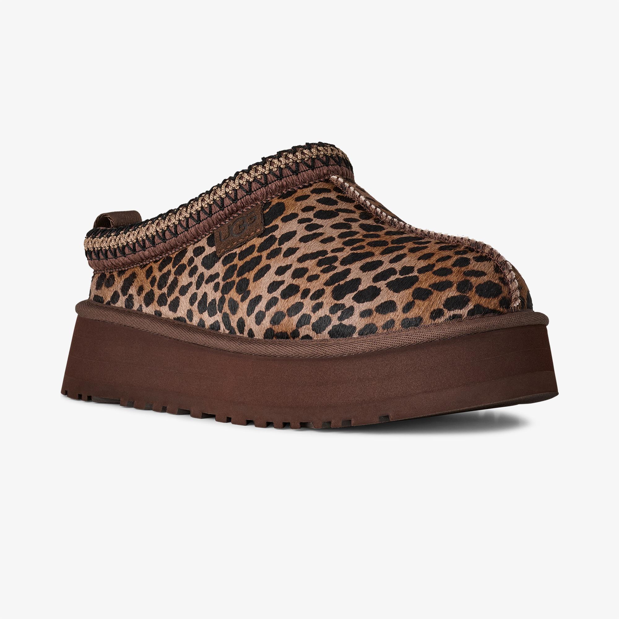 UGG Tazz Caspian Leopar Desenli Kadın Kahverengi Terlik