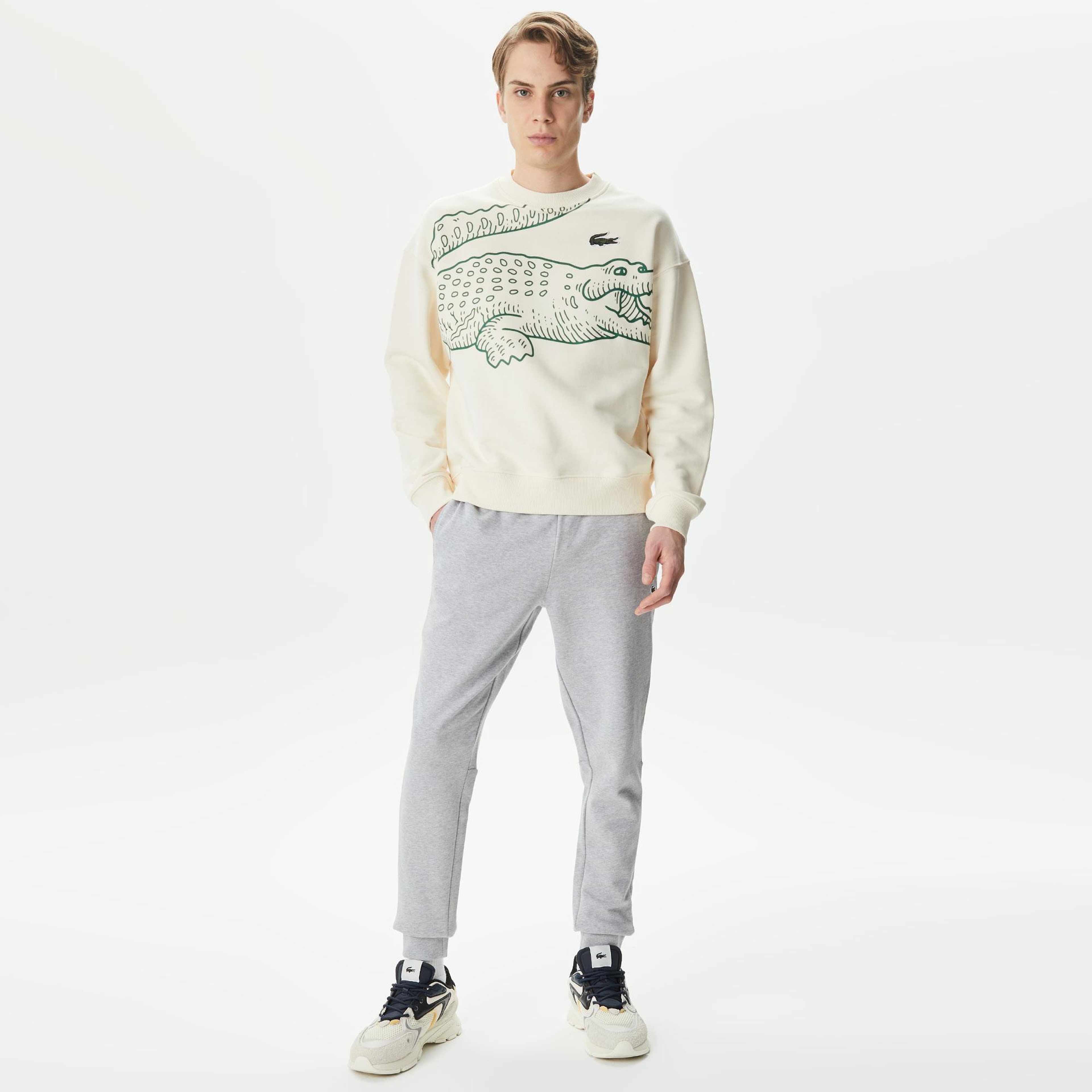 Erkek Slim Fit Organik Pamuk Gri Eşofman Altı