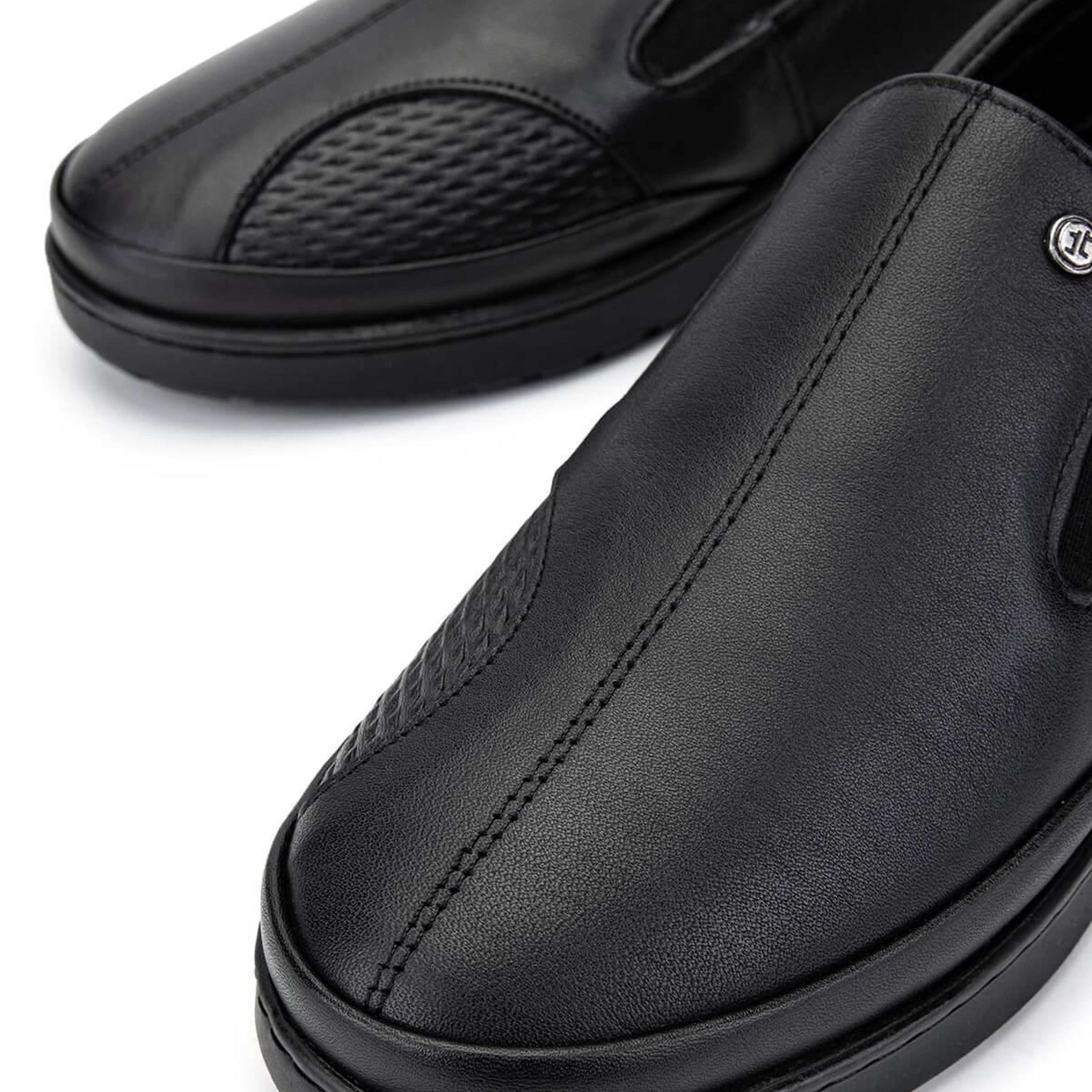 Tamer Tanca Kadın Hakiki Deri Siyah Deri Casual Ayakkabı