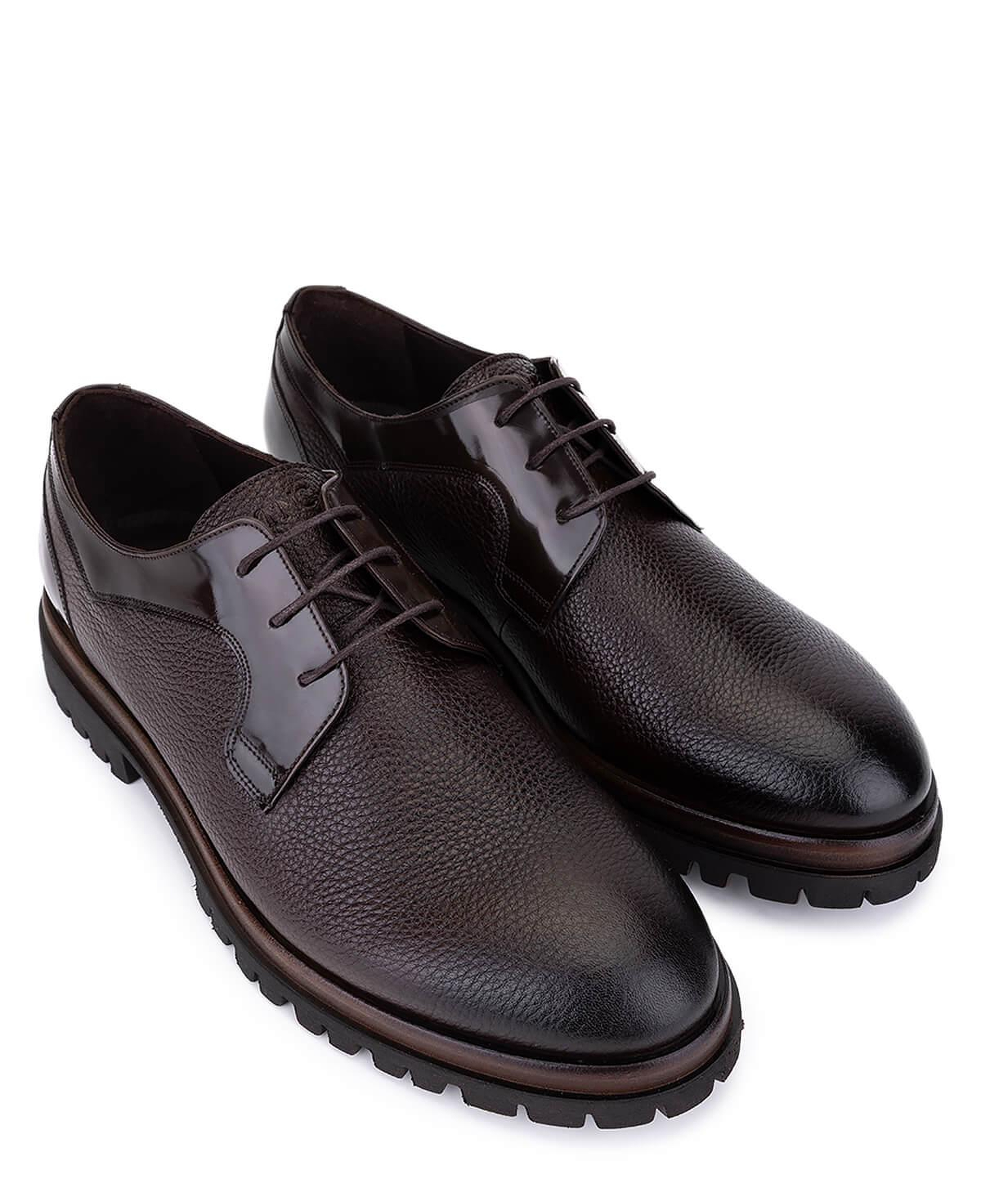 Tamer Tanca Erkek Hakiki Deri Kahverengi Klasik Ayakkabı