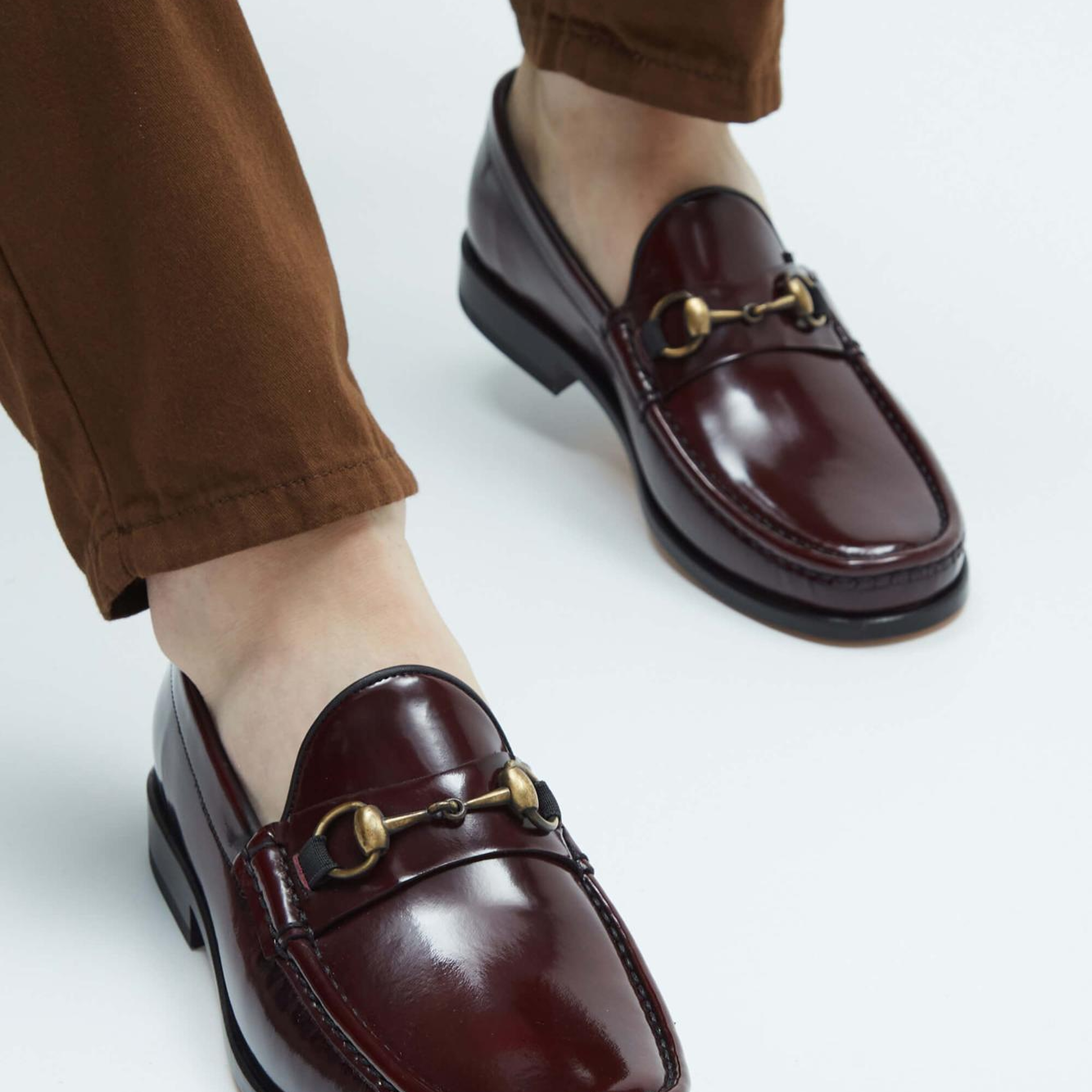 Tamer Tanca Erkek Hakiki Deri Bordo Mokasen & Loafer Ayakkabı